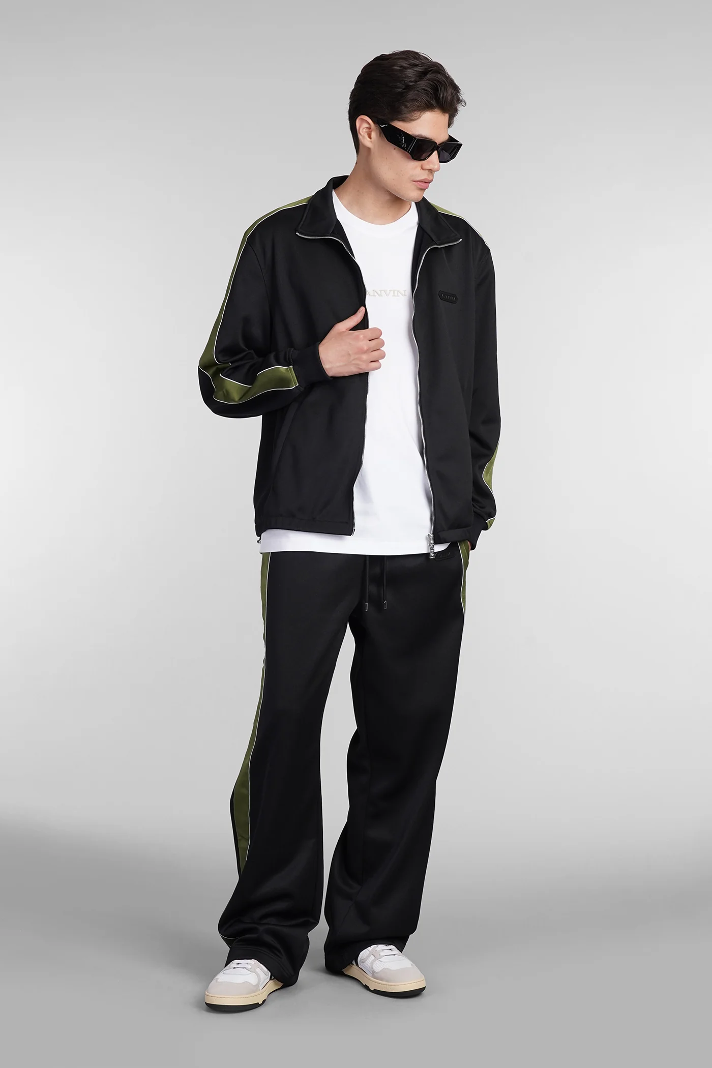 Pants in black polyester - Image 2