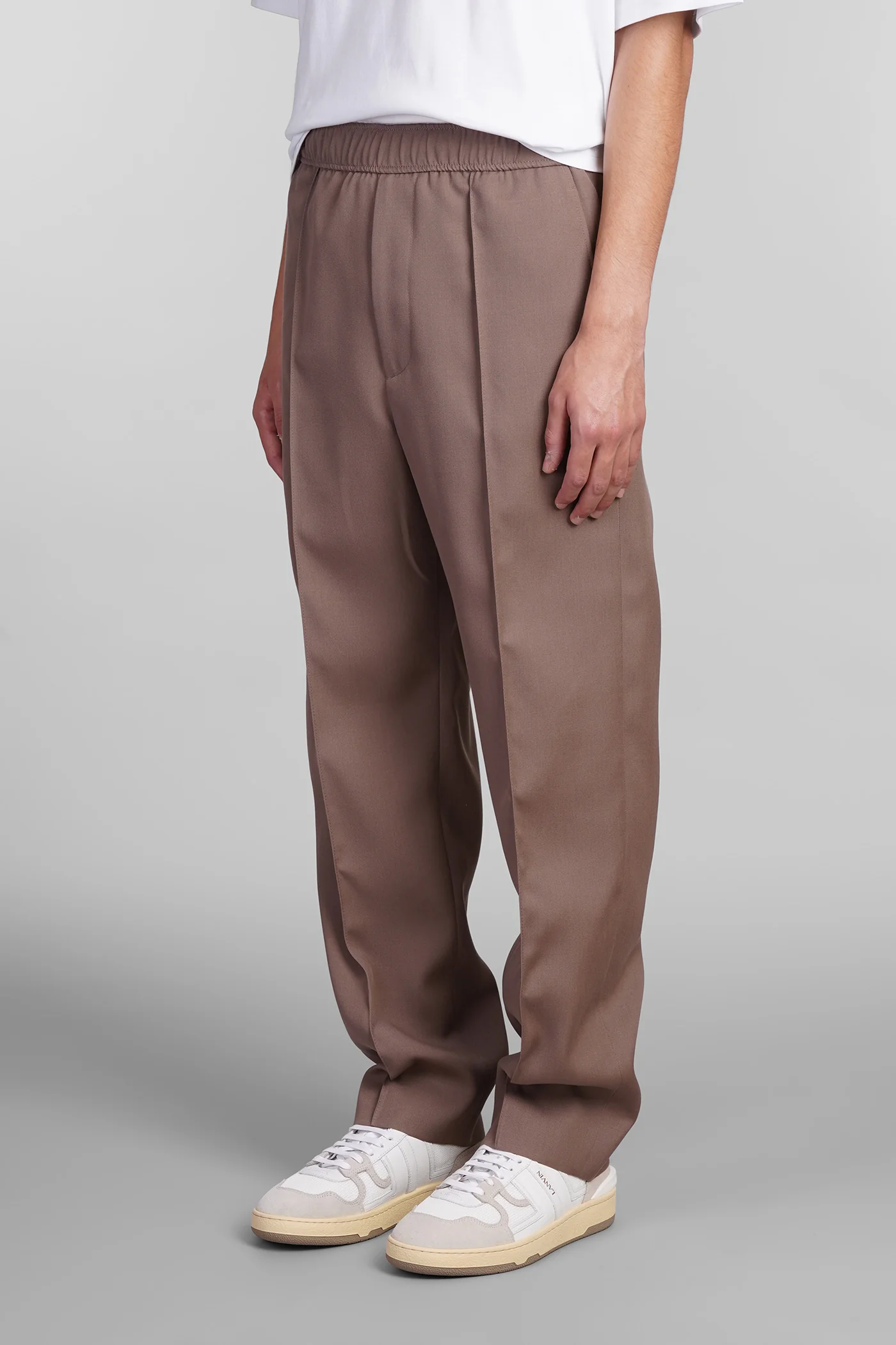 Pants in brown wool - Image 4