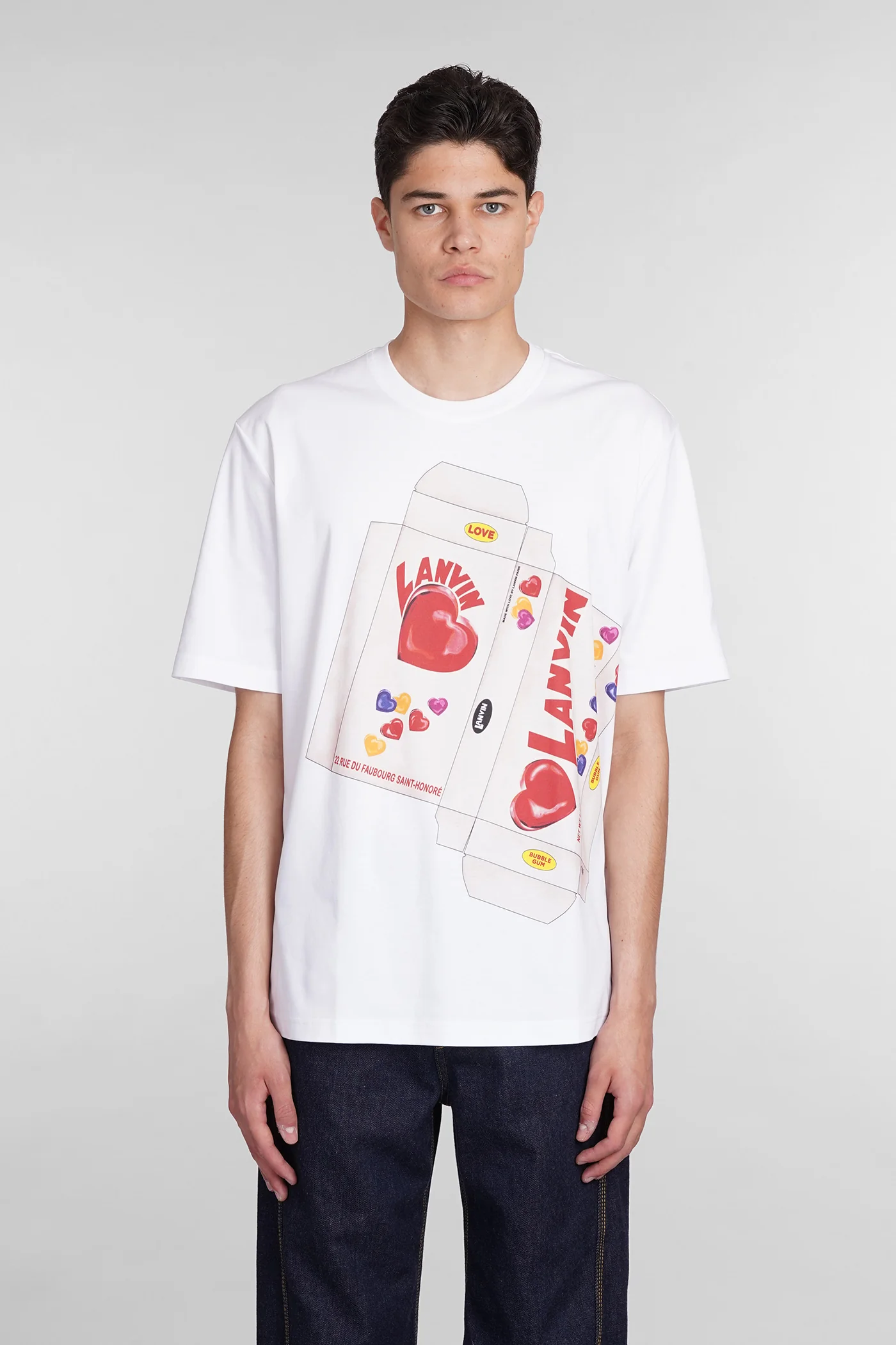 T-Shirt in white cotton