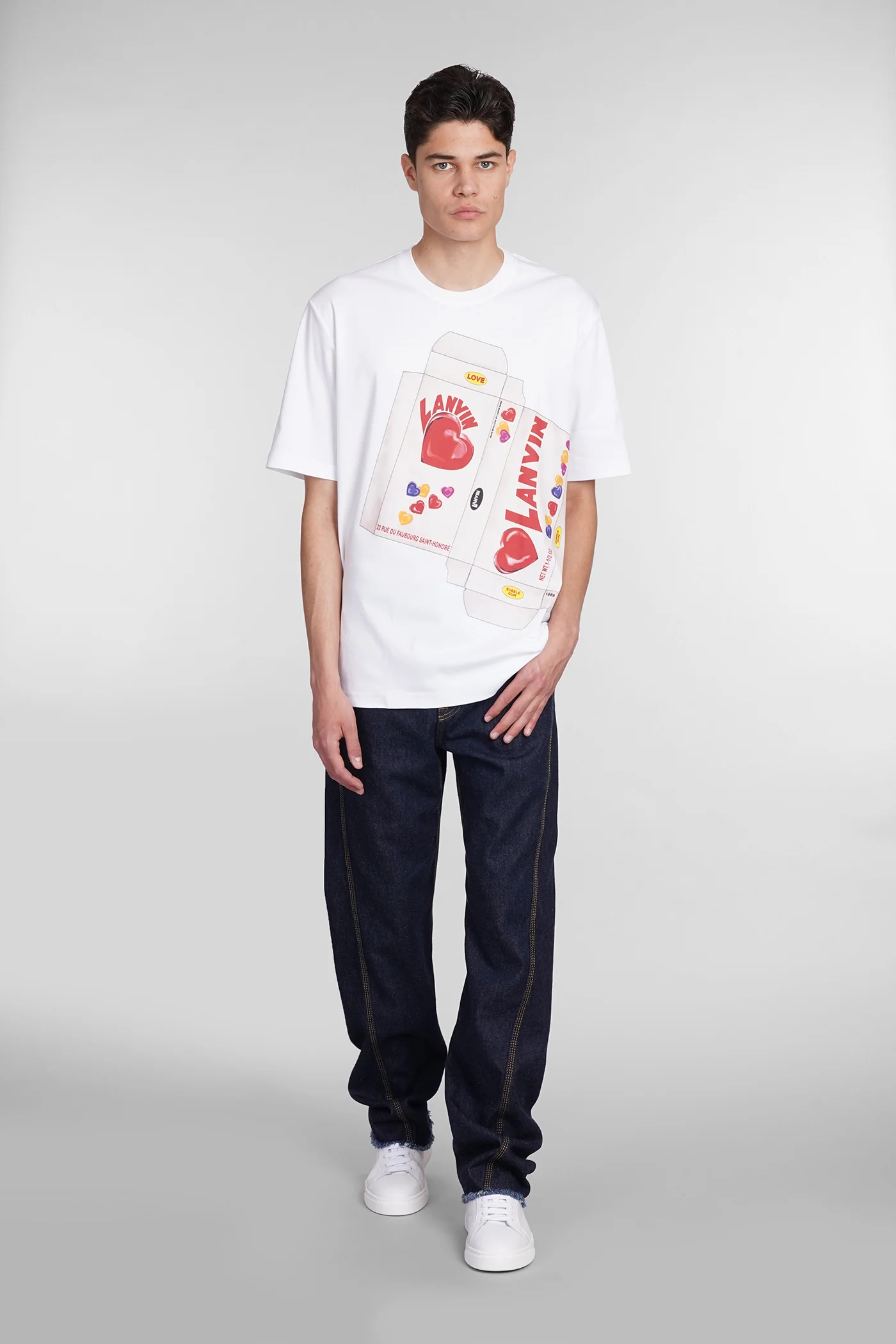 T-Shirt in white cotton - Image 2