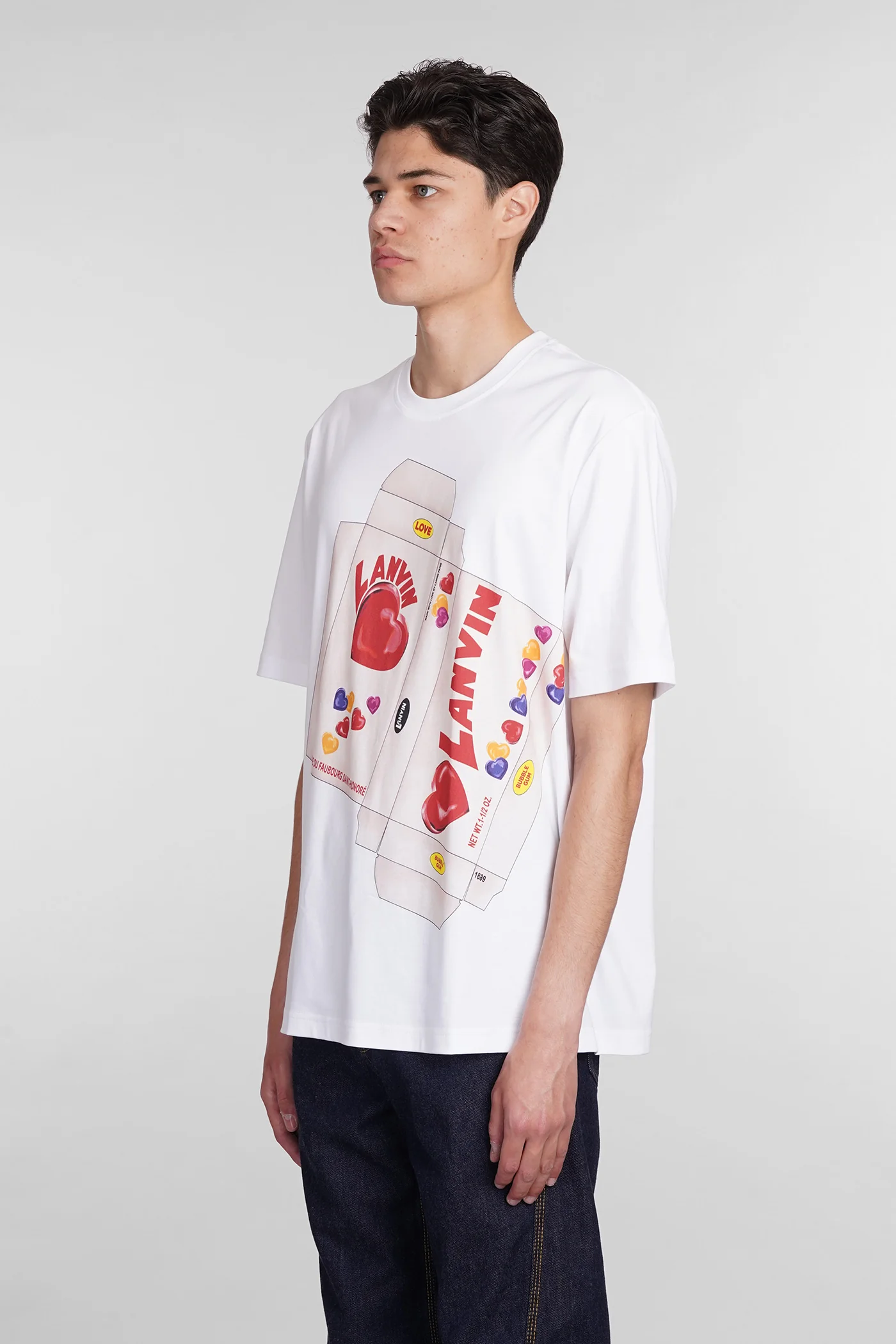 T-Shirt in white cotton - Image 4