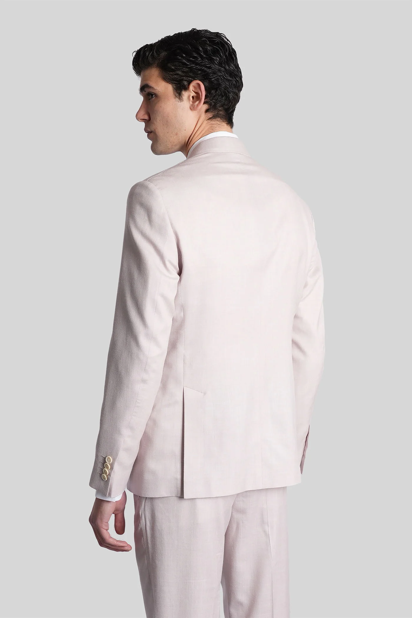 Blazer in rose-pink wool - Image 3
