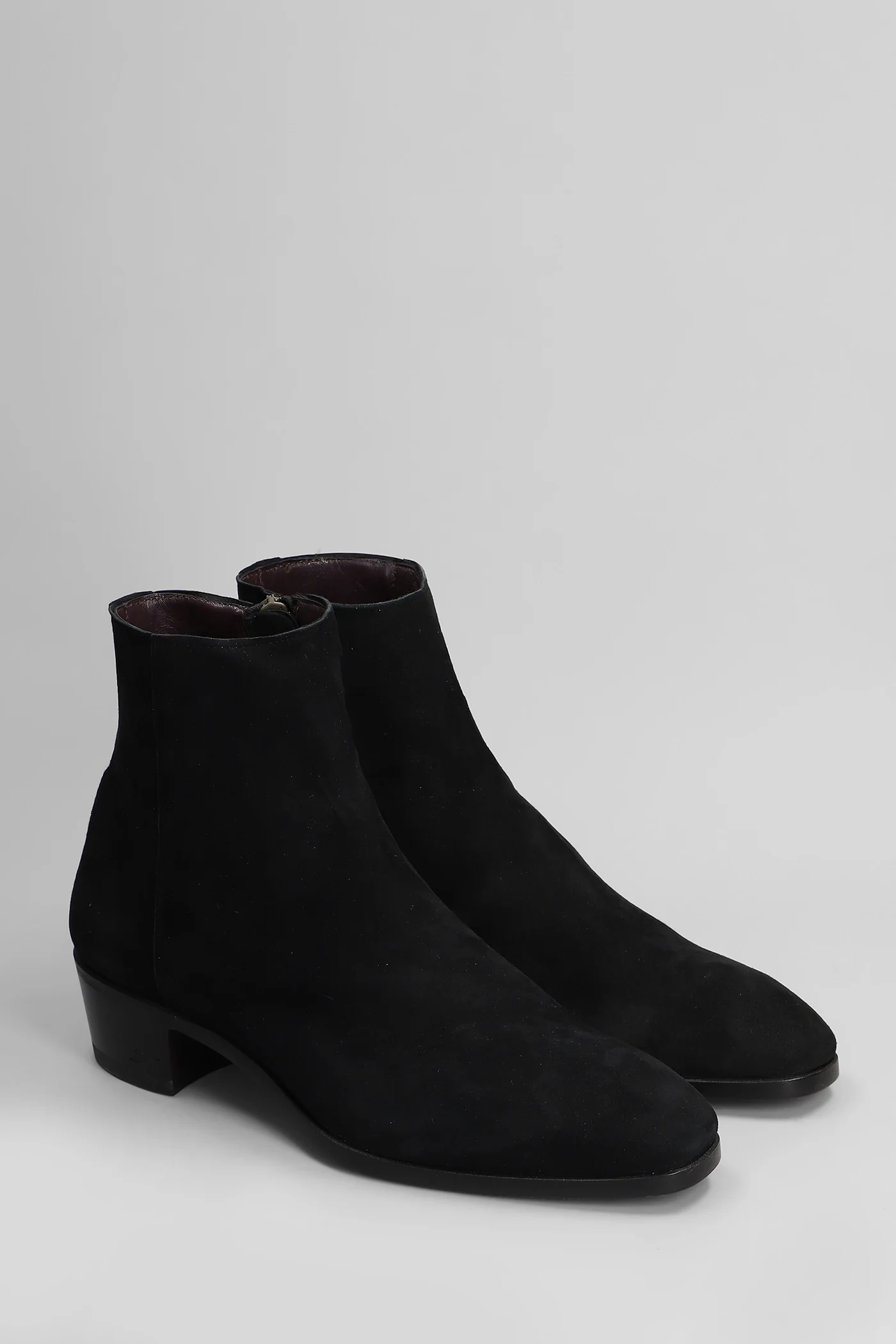 Esarvis Ankle boots in black suede - Image 2