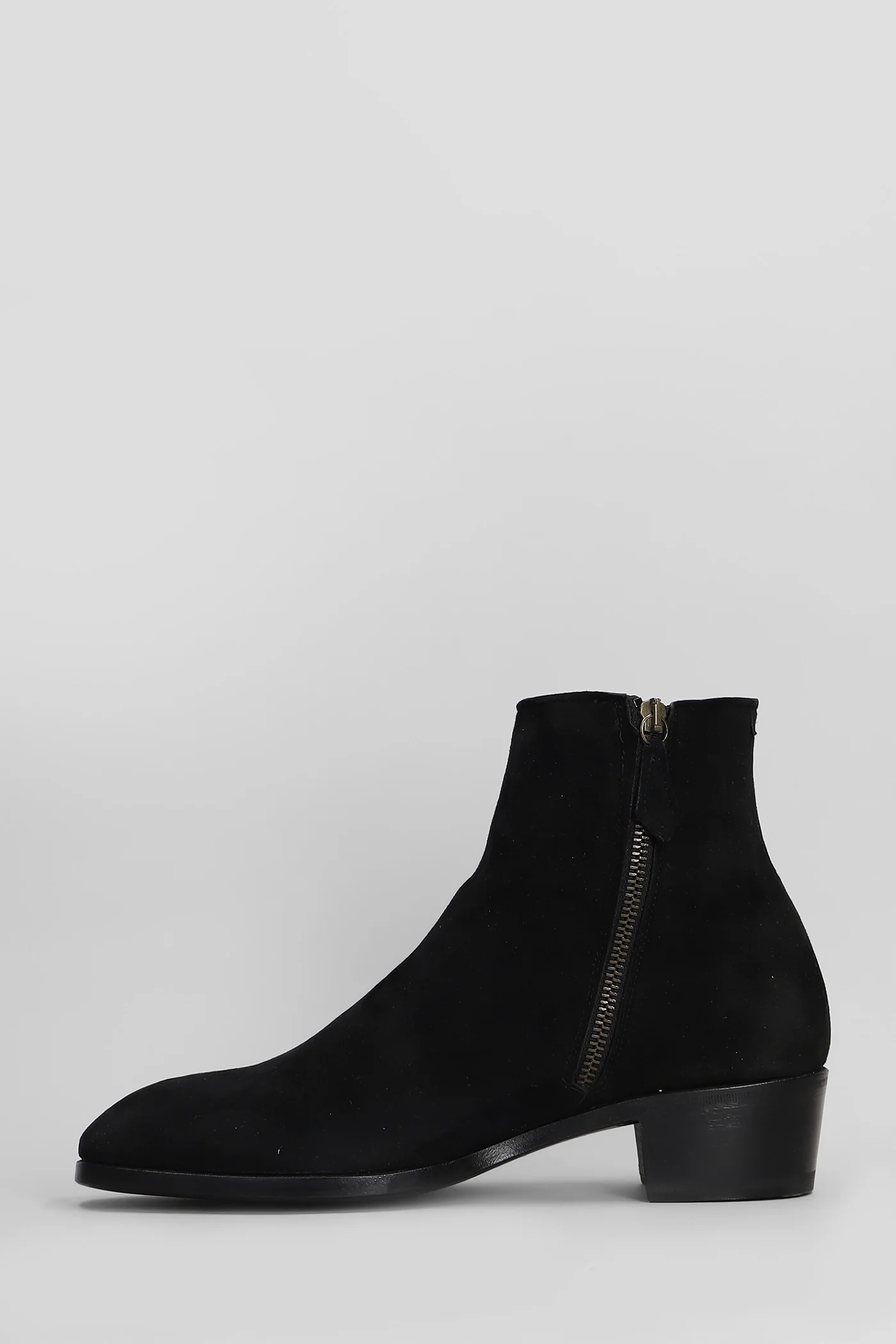 Esarvis Ankle boots in black suede - Image 3