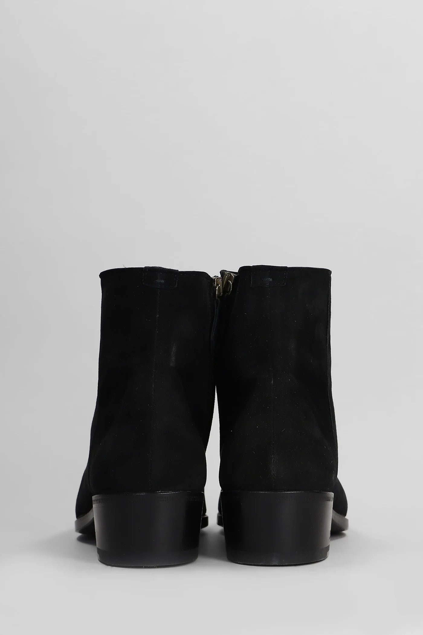 Esarvis Ankle boots in black suede - Image 4