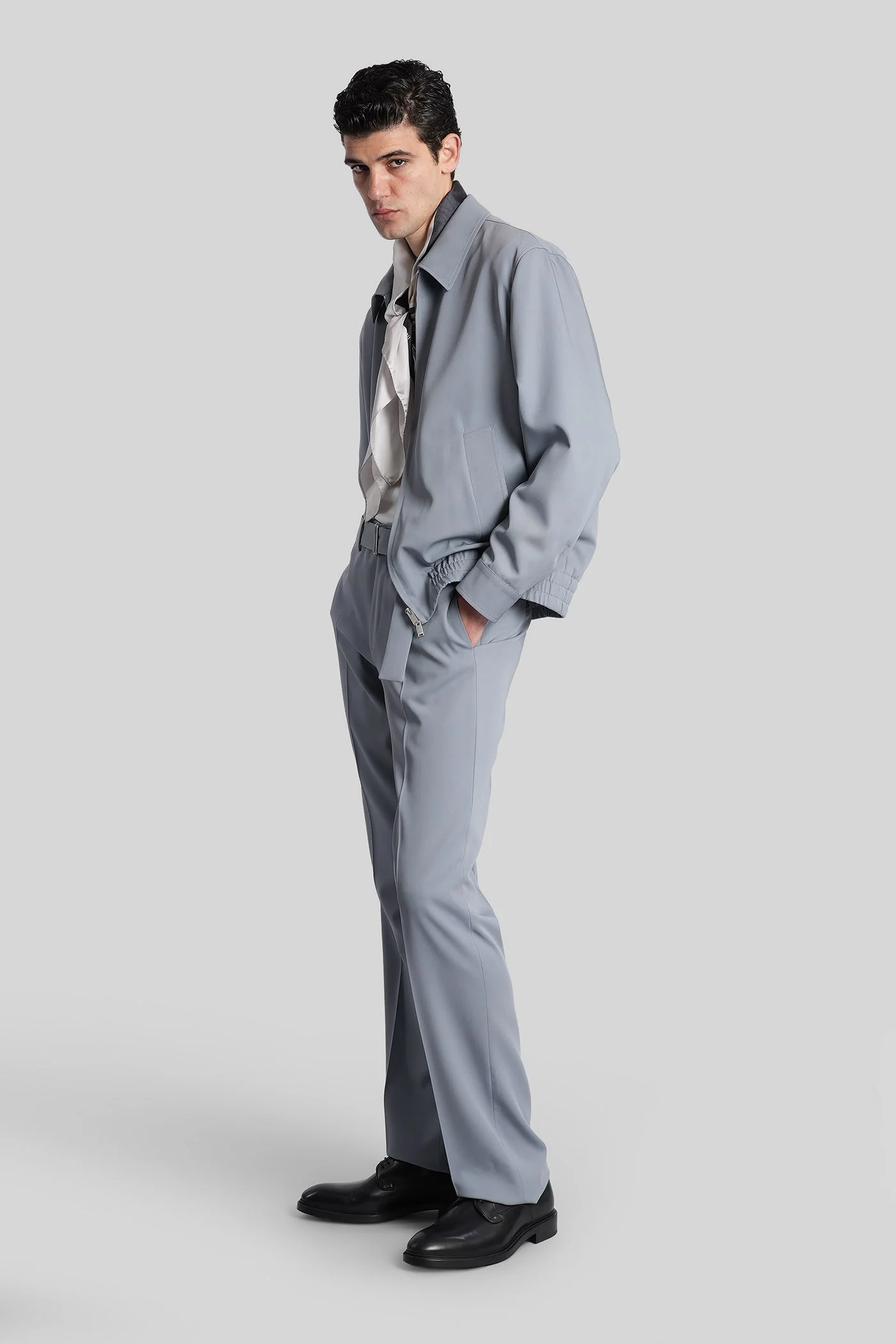 Pants in cyan wool - Image 2
