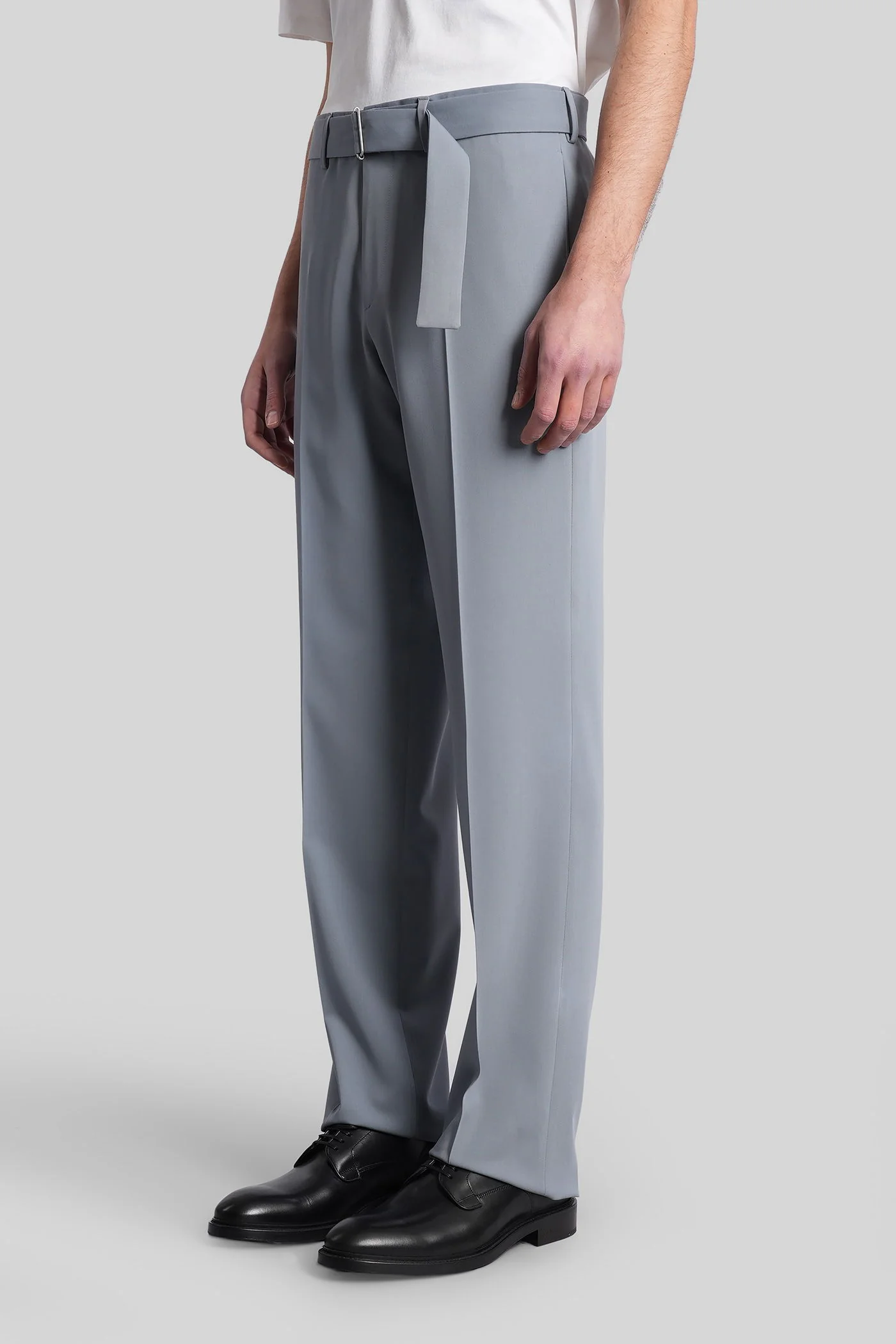 Pants in cyan wool - Image 4