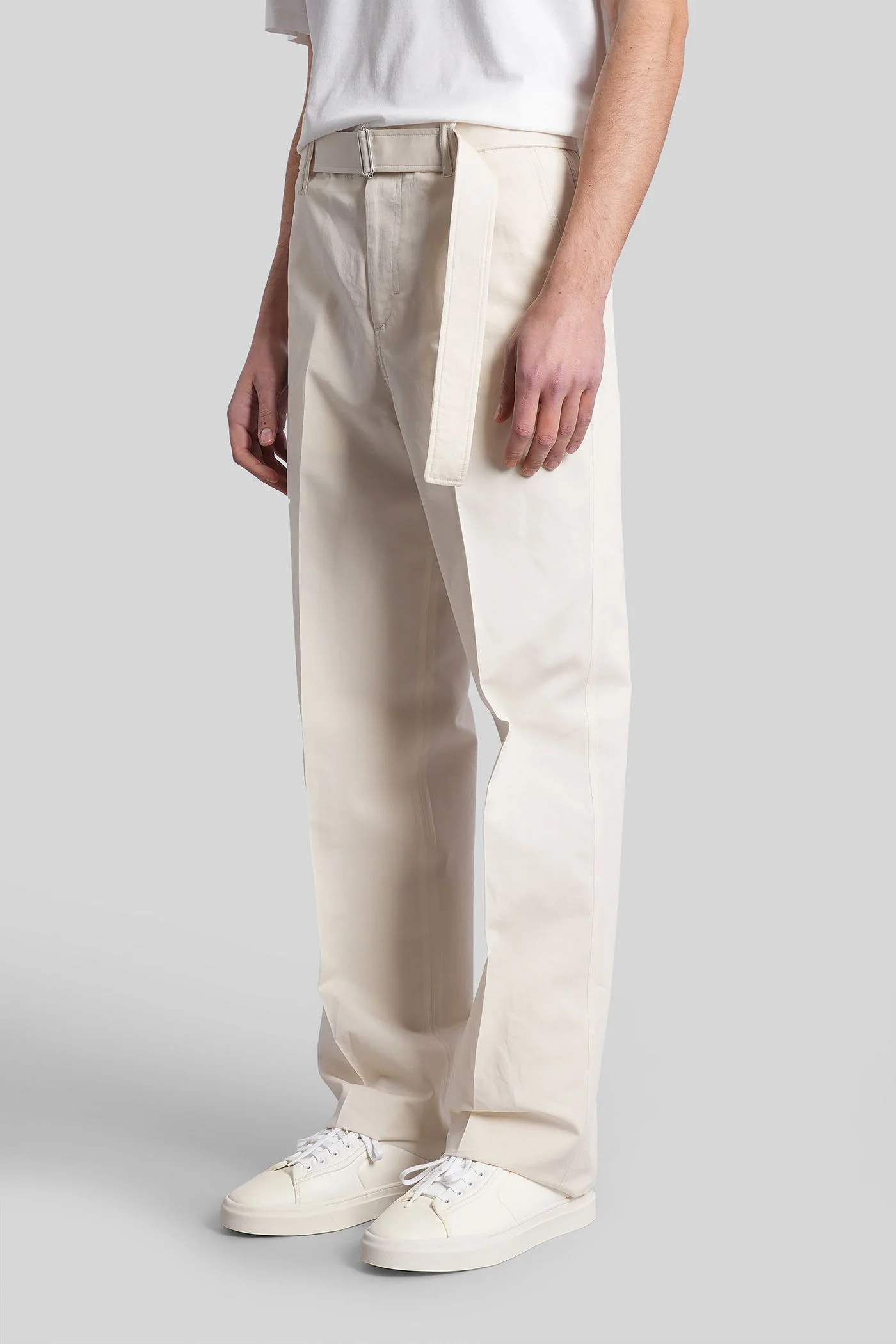 Pants in white cotton - Image 4