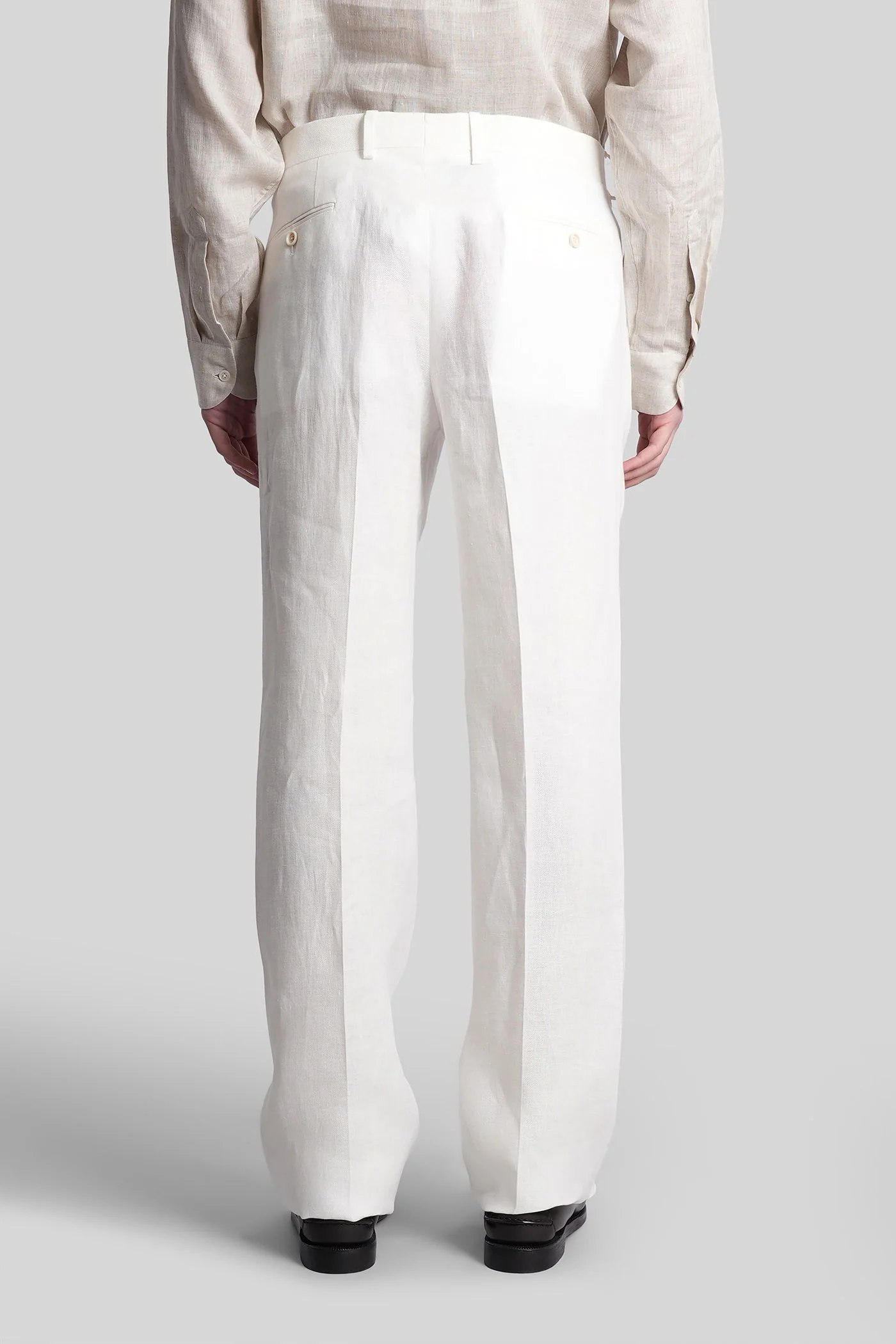 Pants in white linen - Image 23