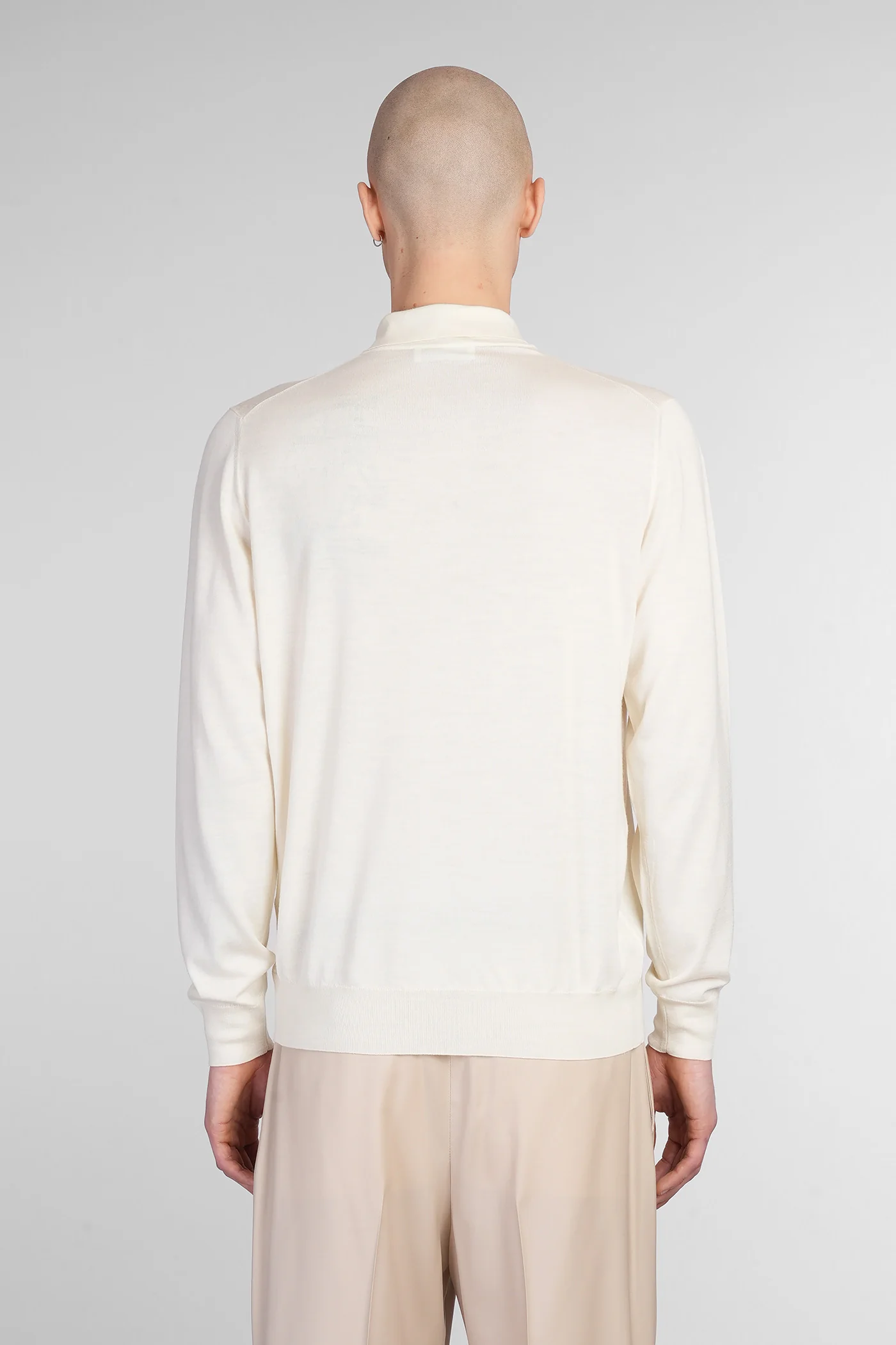 Polo in beige wool - Image 3