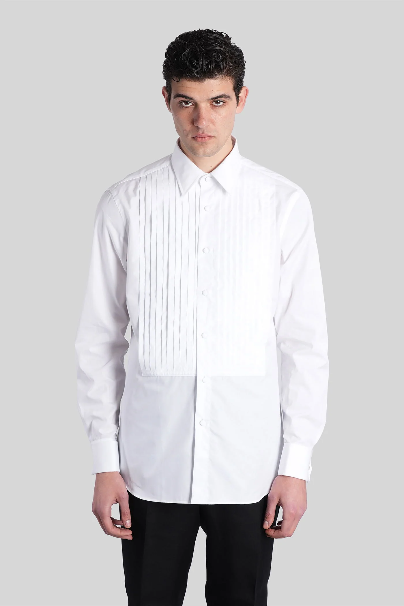 Shirt in white cotton