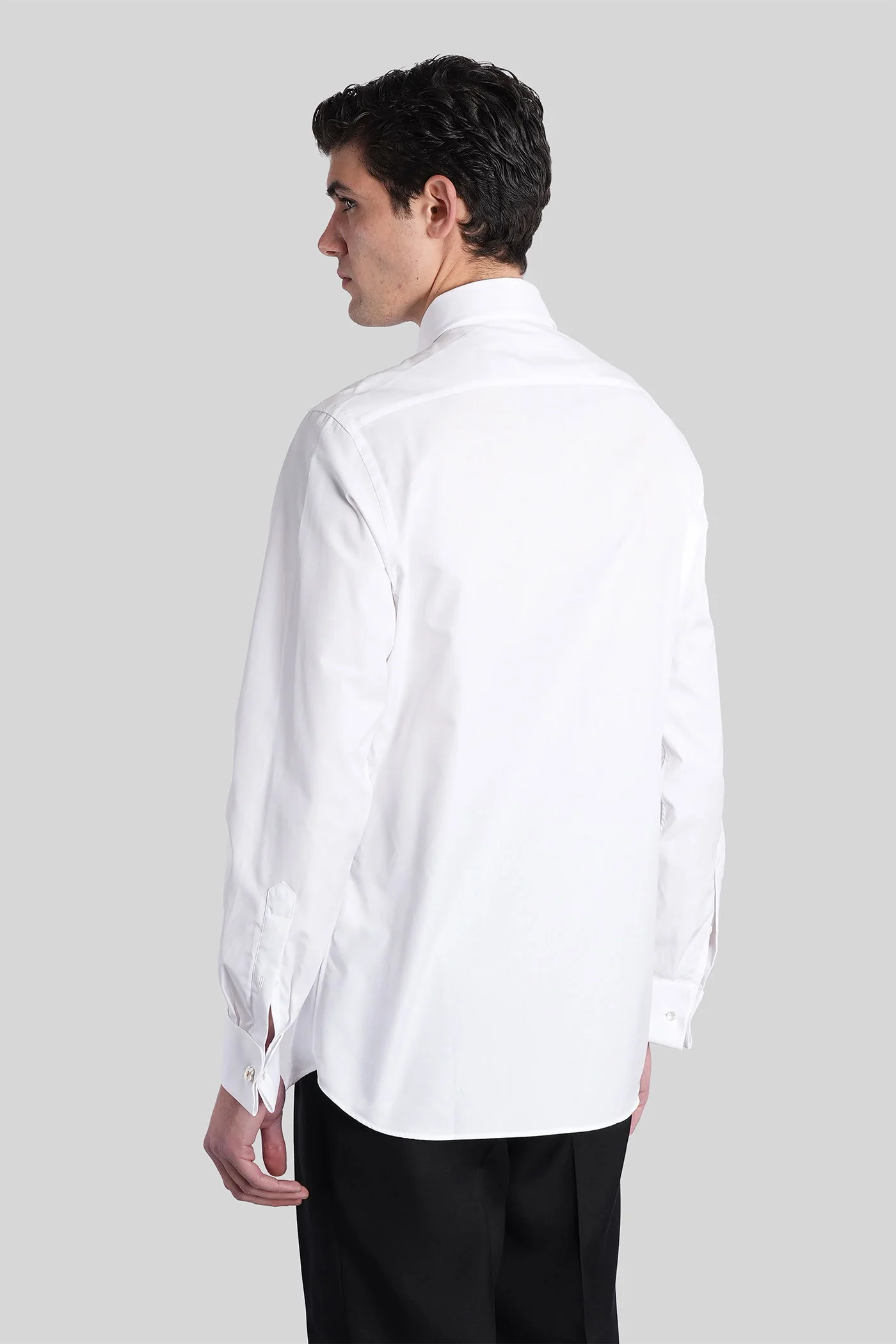 Shirt in white cotton - Image 3