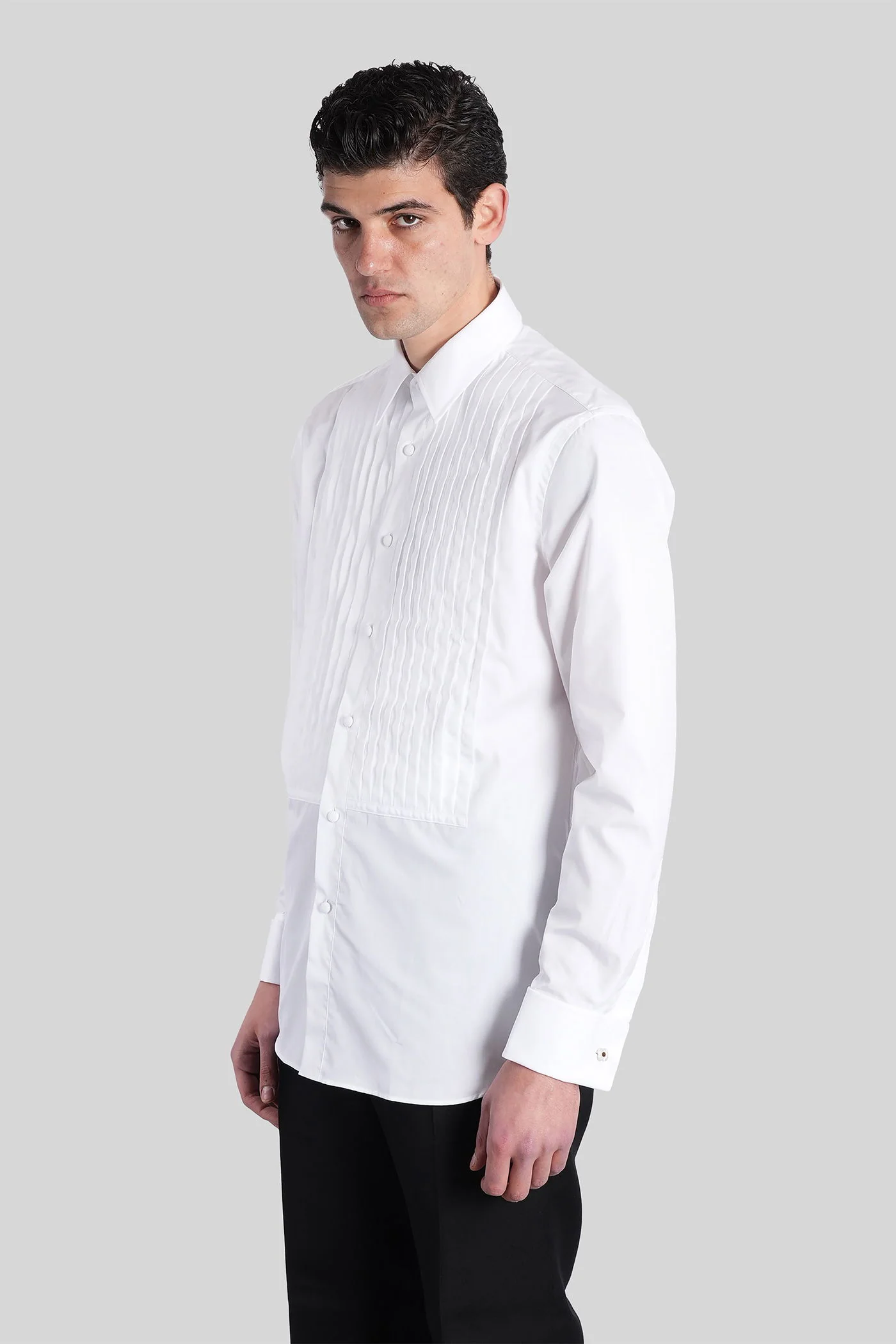 Shirt in white cotton - Image 4