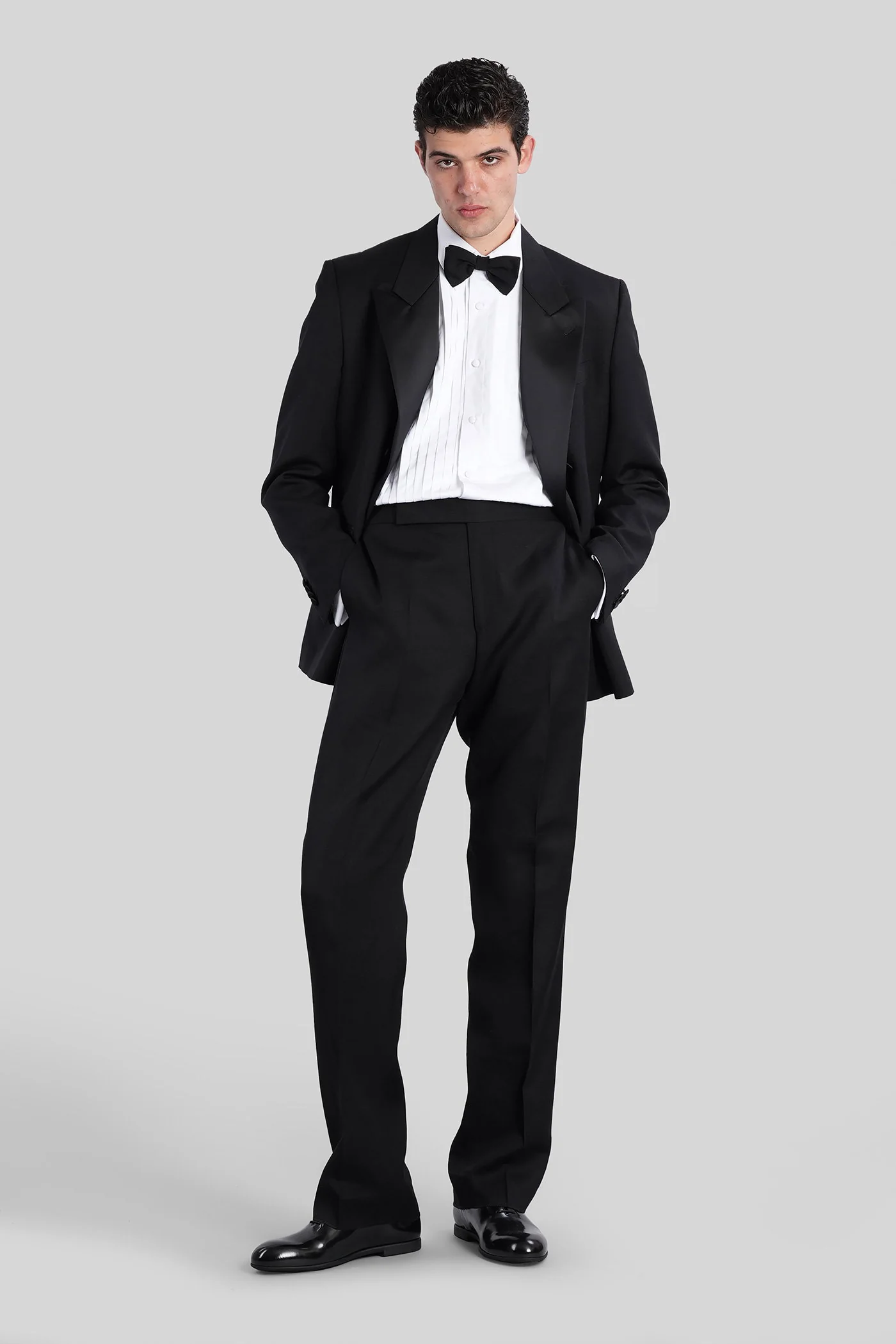 Suit in black viscose - Image 2