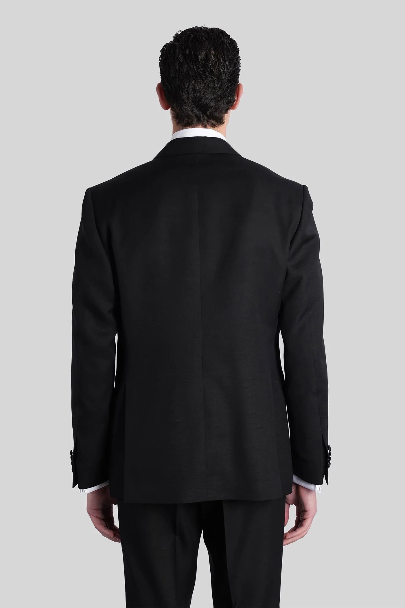 Suit in black viscose - Image 4
