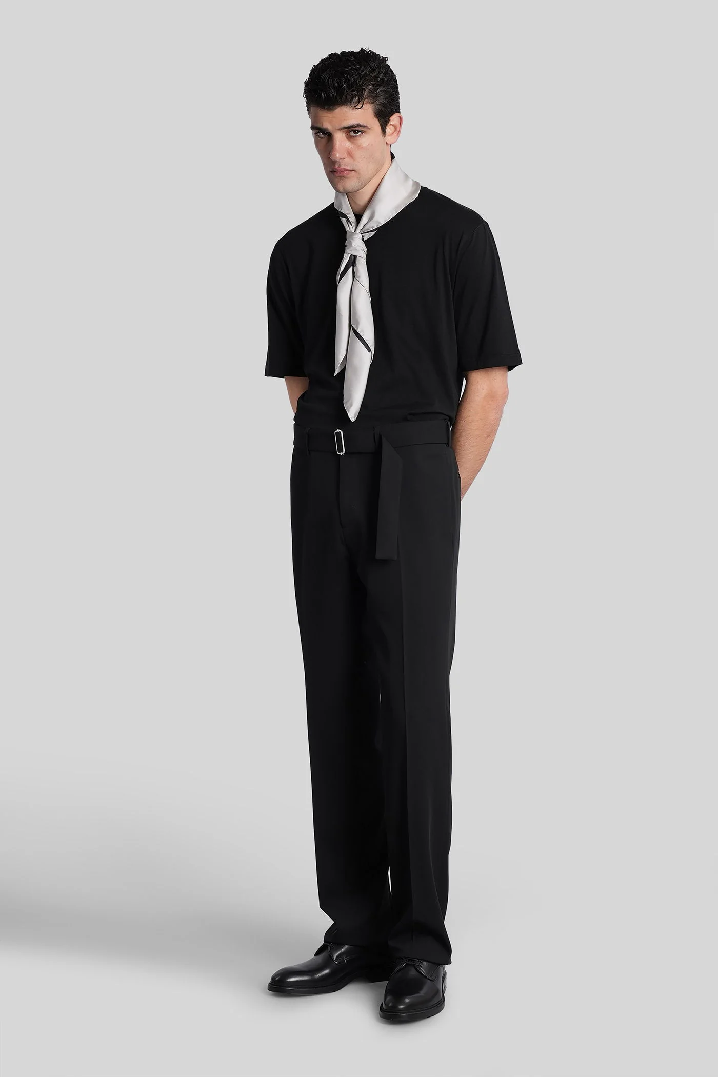 T-Shirt in black cotton - Image 2