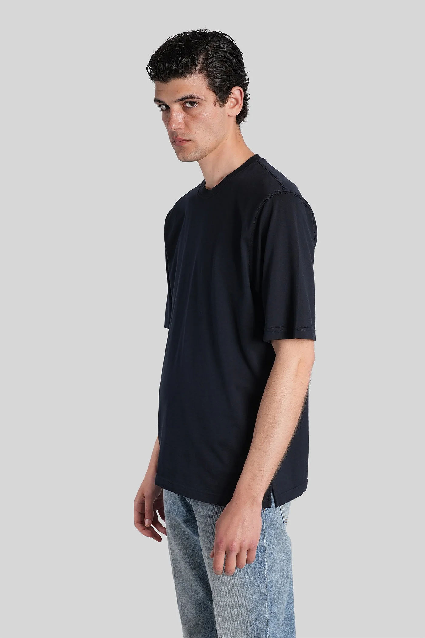 T-Shirt in blue cotton - Image 4