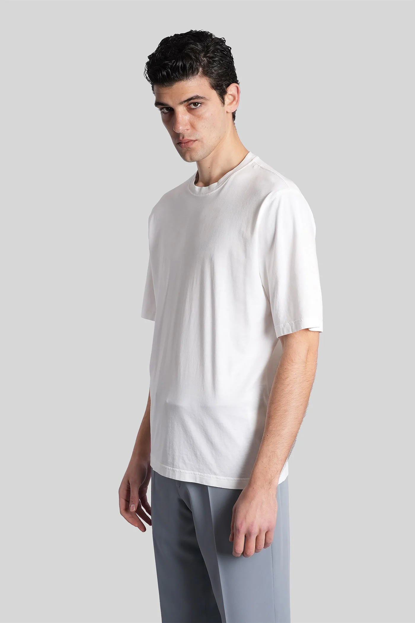 T-Shirt in white cotton - Image 4