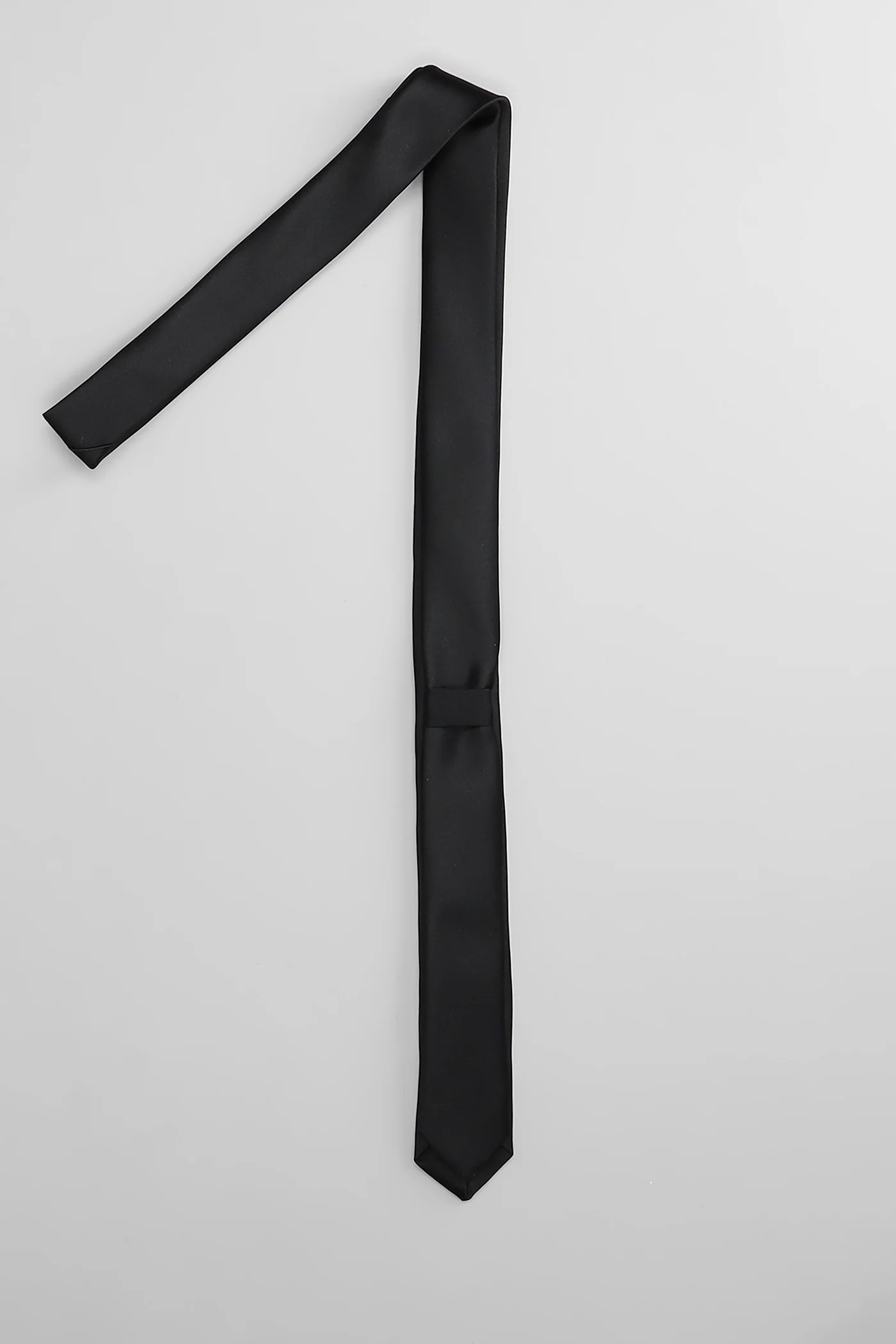 Tie in black polyester - Image 3