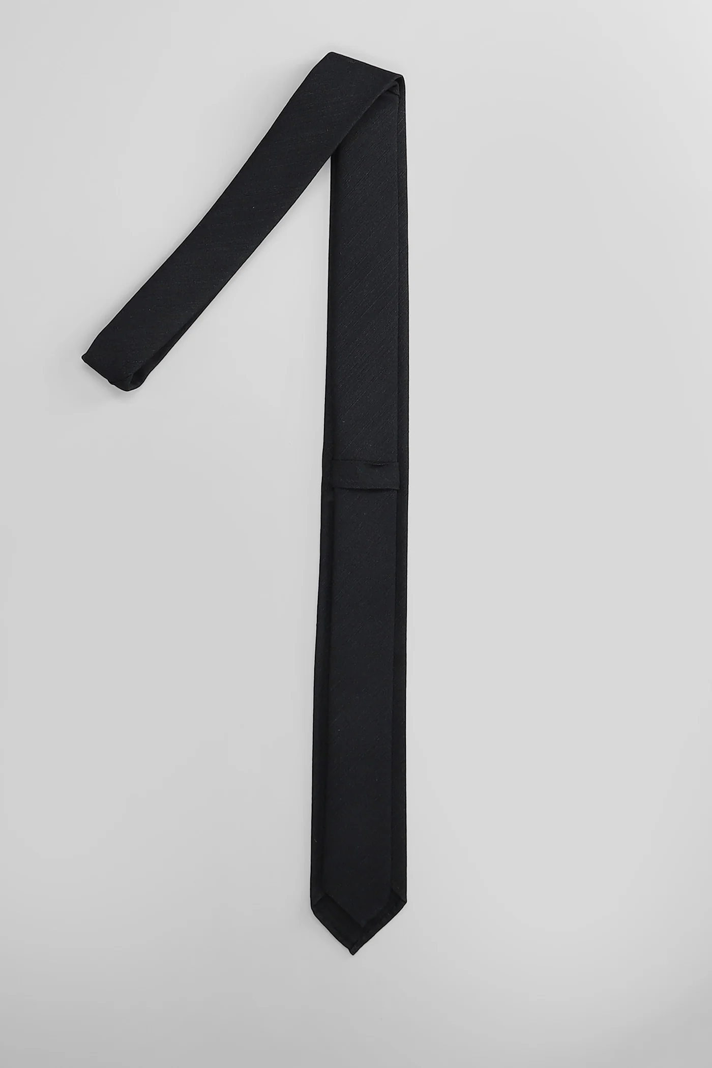 Tie in black silk - Image 3