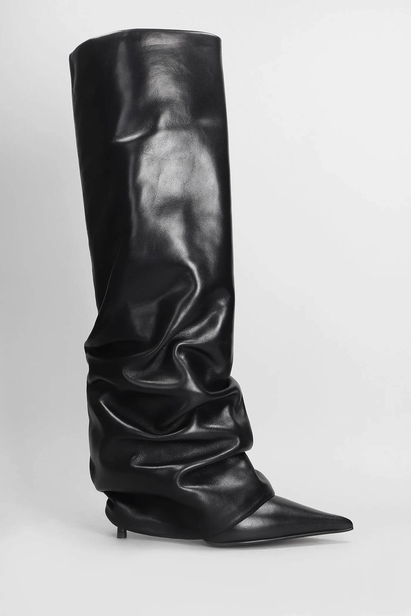 Andy High heels boots in black leather