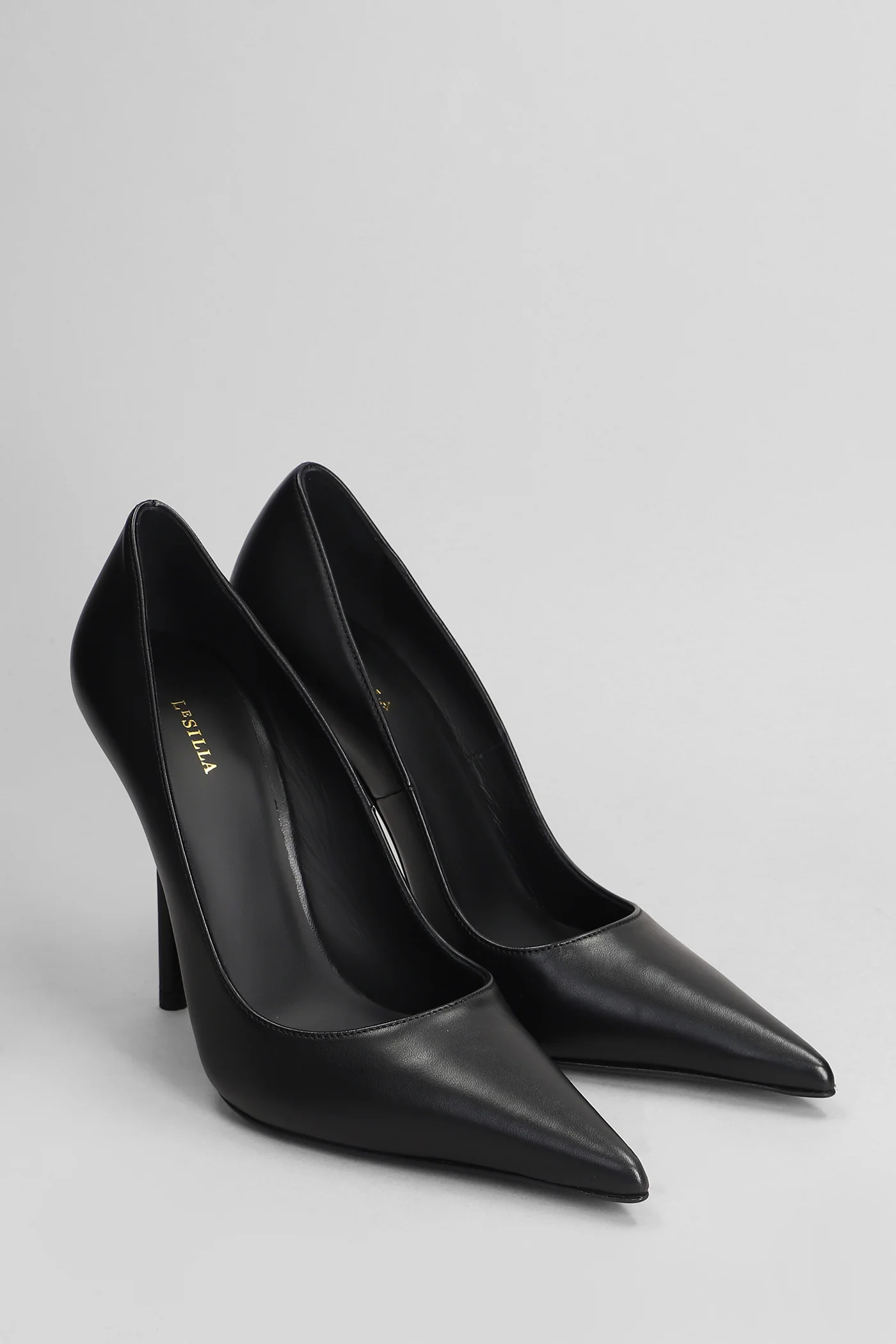 Bella Pumps in black leather - Image 2