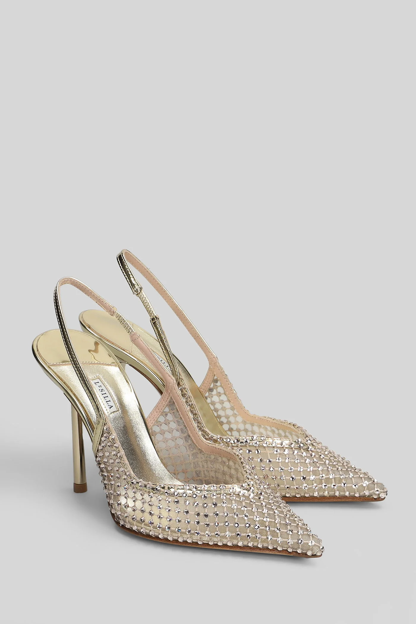 Gilda Pumps in platinum leather - Image 2