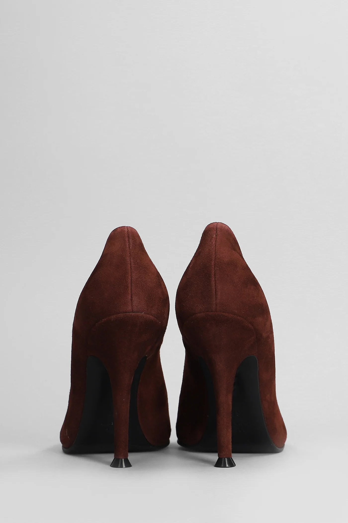 Pumps in bordeaux suede - Image 4