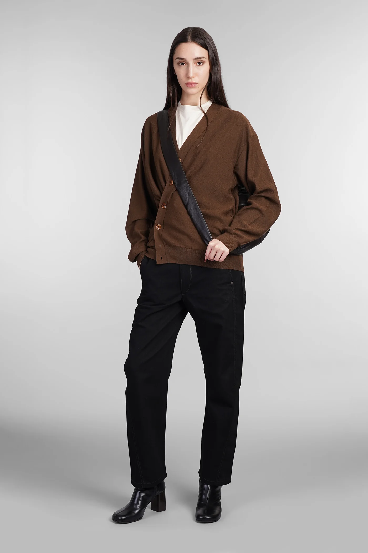 Cardigan in brown wool - Image 2