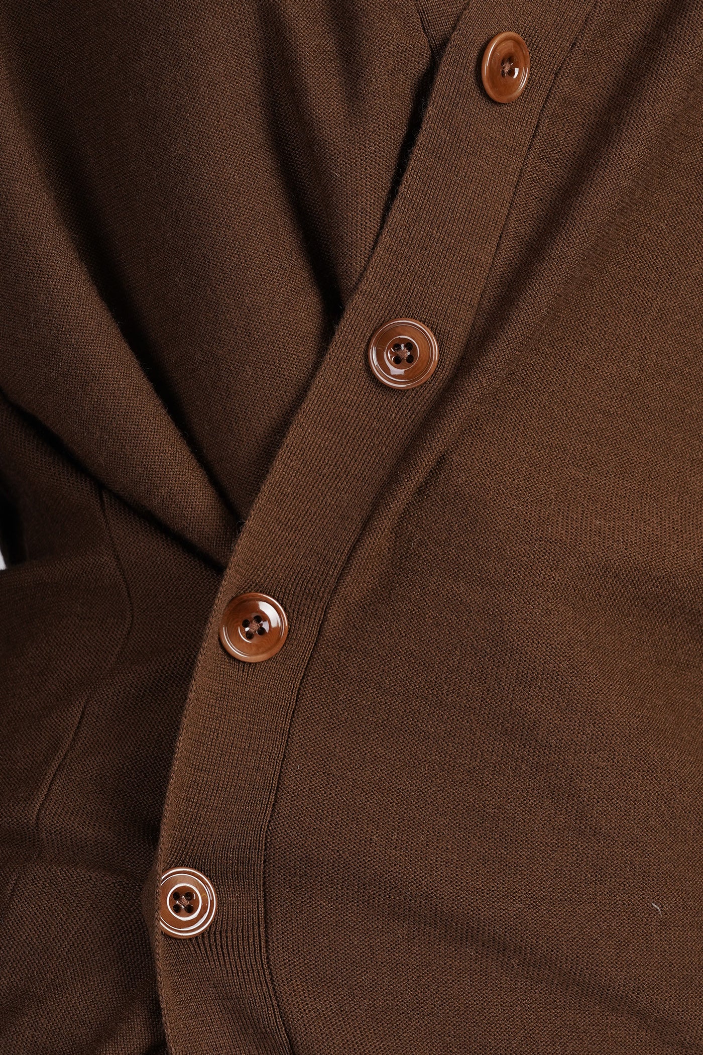 Cardigan in brown wool - Image 5
