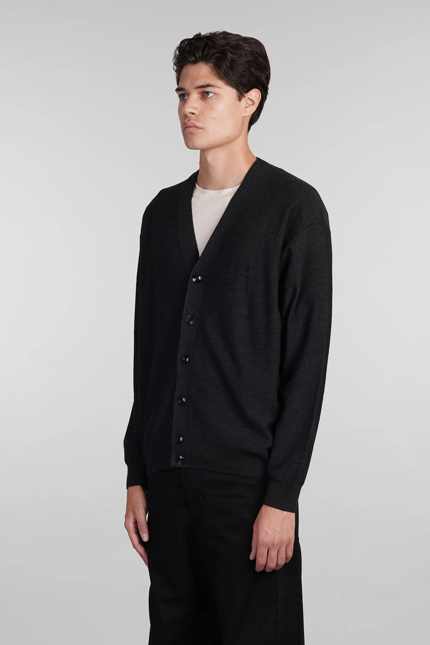 Cardigan in grey wool - Image 4