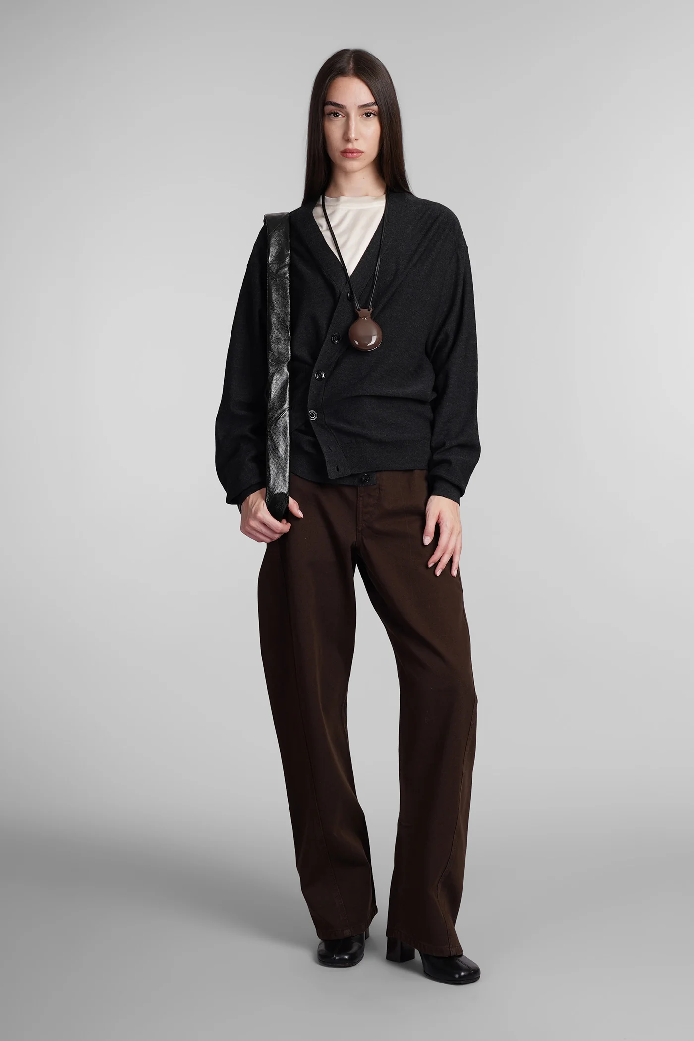 Cardigan in grey wool - Image 2