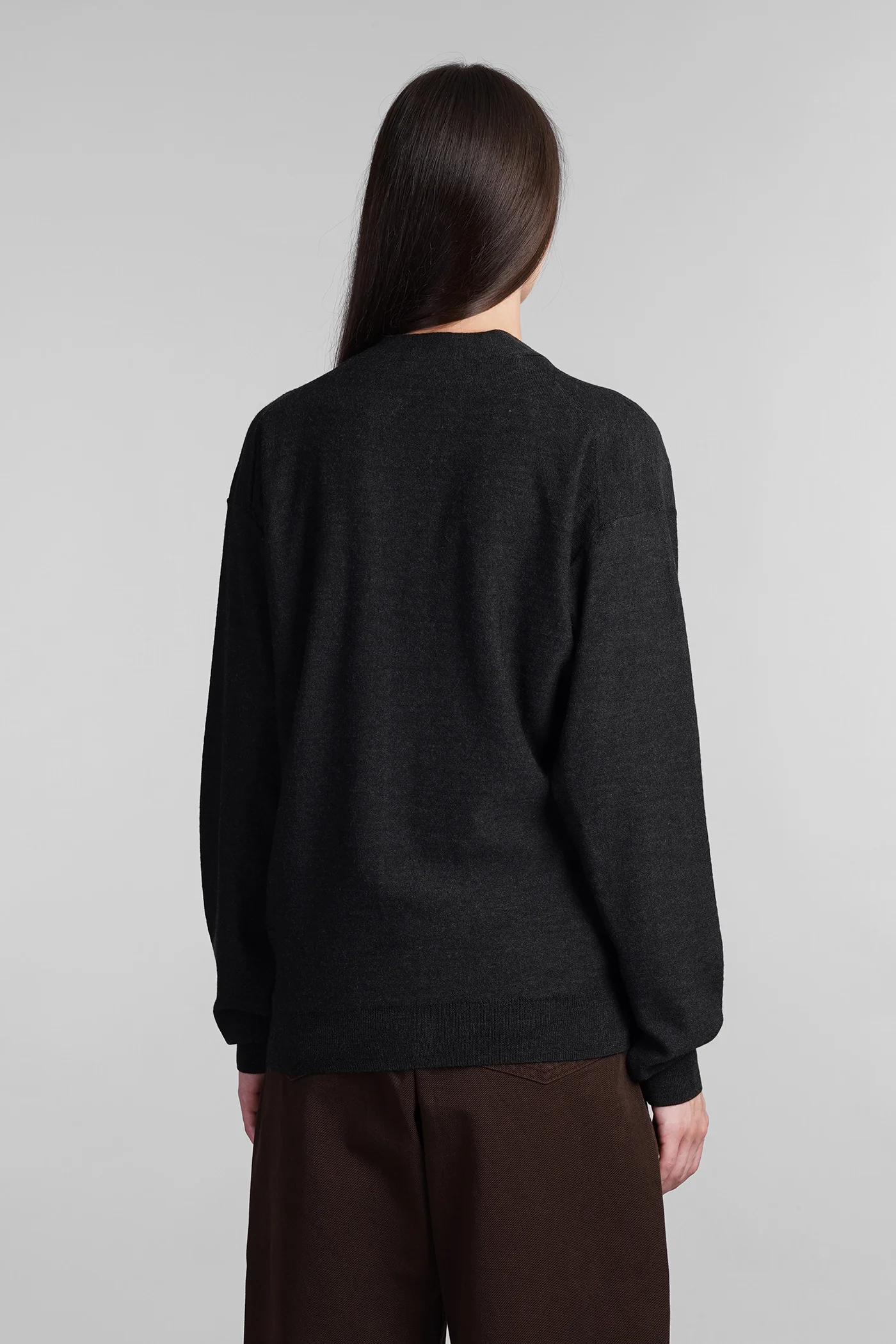 Cardigan in grey wool - Image 3