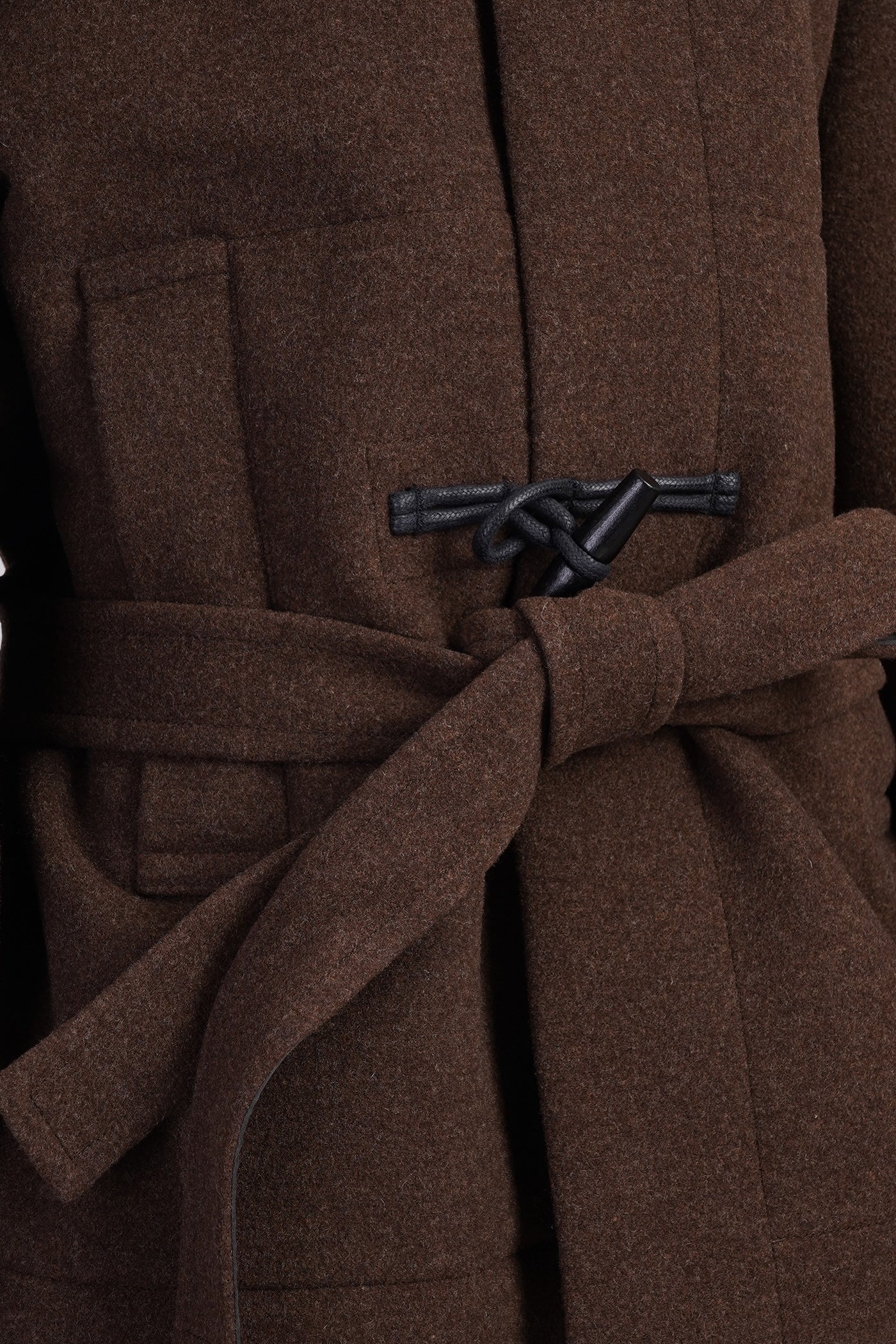 Coat in brown wool - Image 5