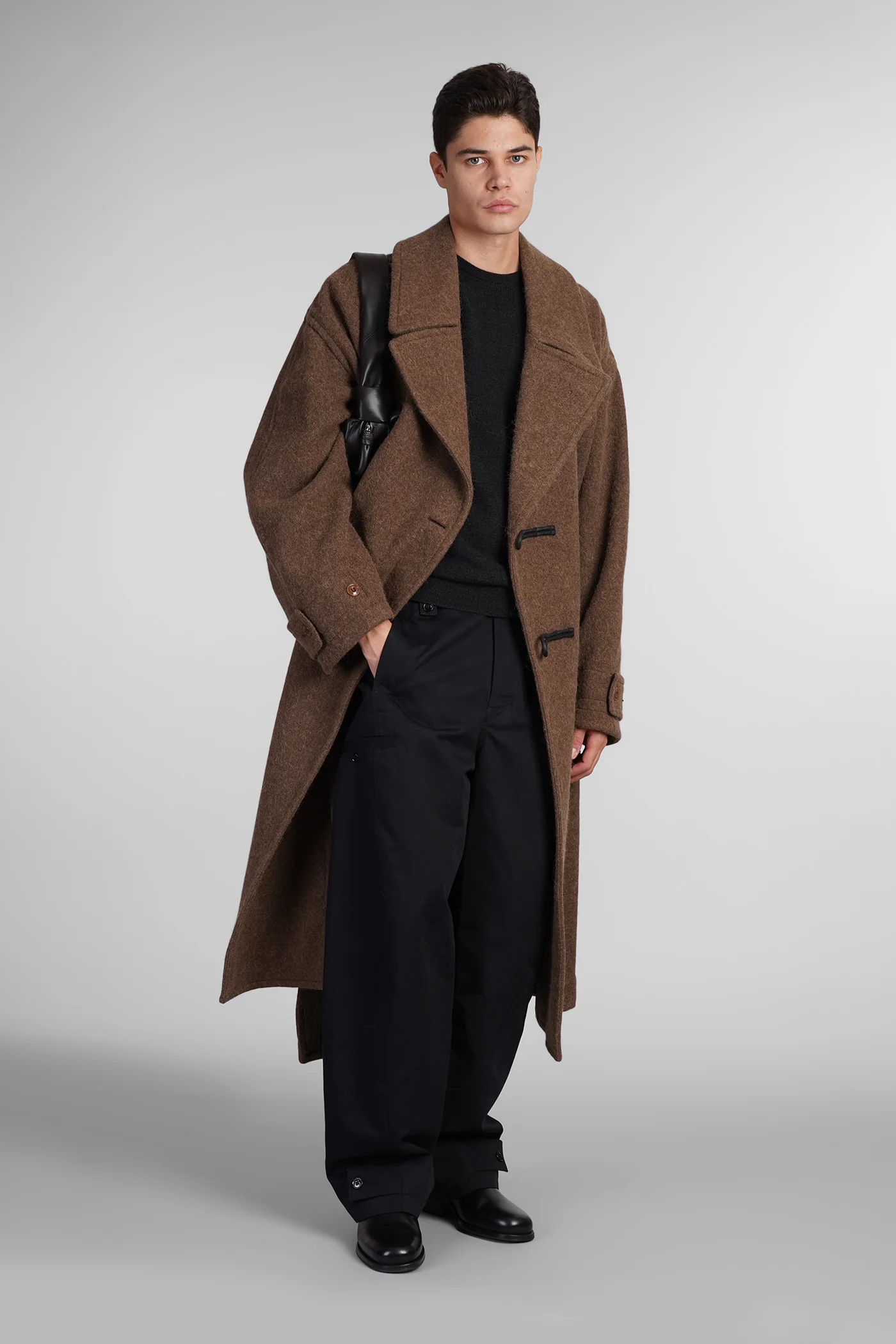Coat in brown wool - Image 2