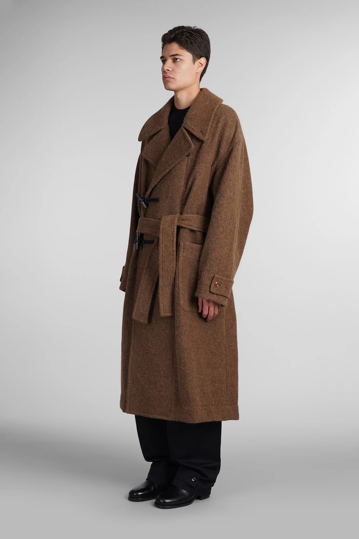 Coat in brown wool - Image 4