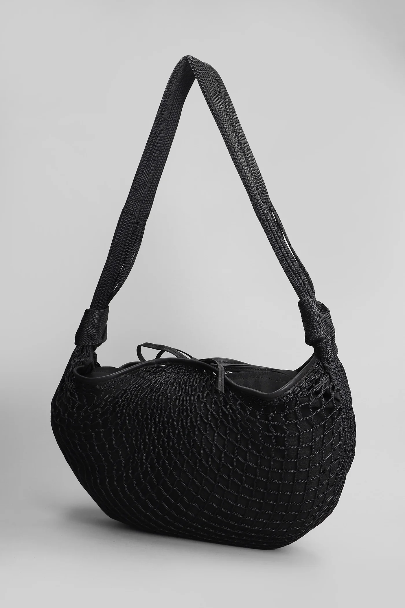 Croissant flit Shoulder bag in black polyester - Image 2