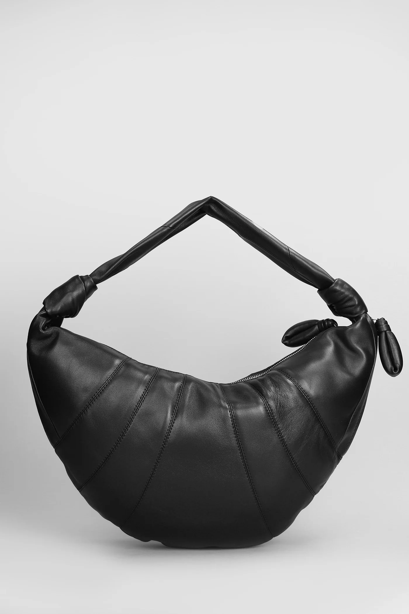 Fortune croissant Shoulder bag in black leather - Image 3