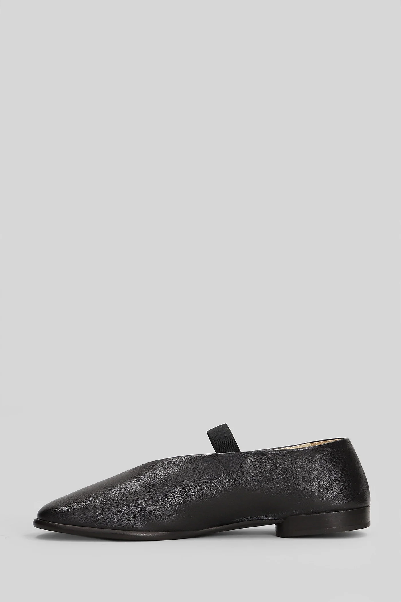 Glove ballerina Ballet flats in brown leather - Image 3