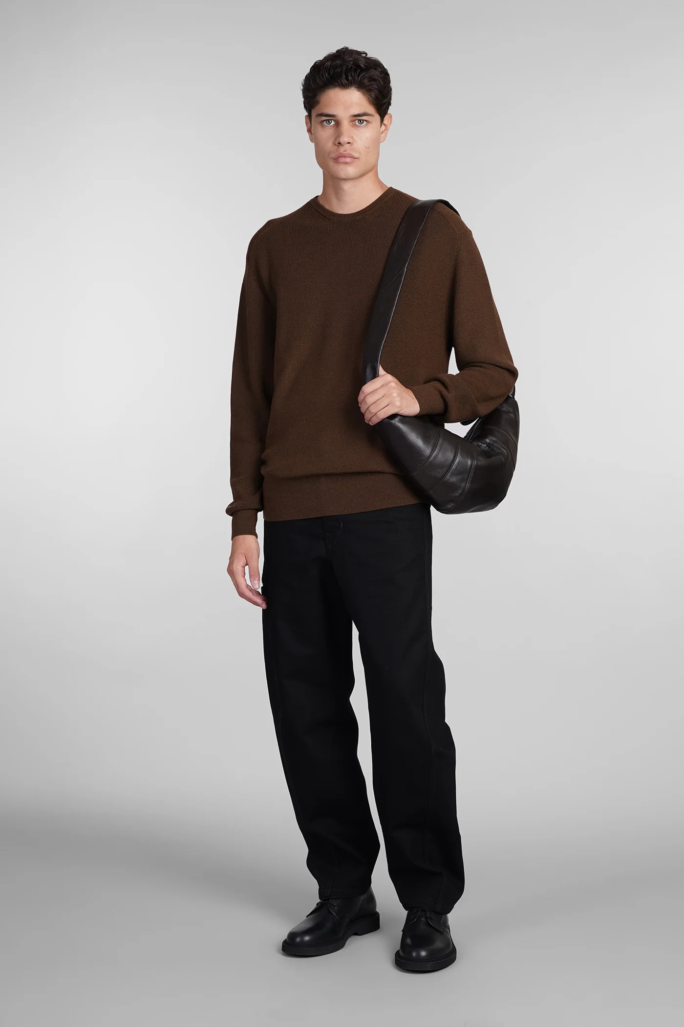 Knitwear in brown wool - Image 2