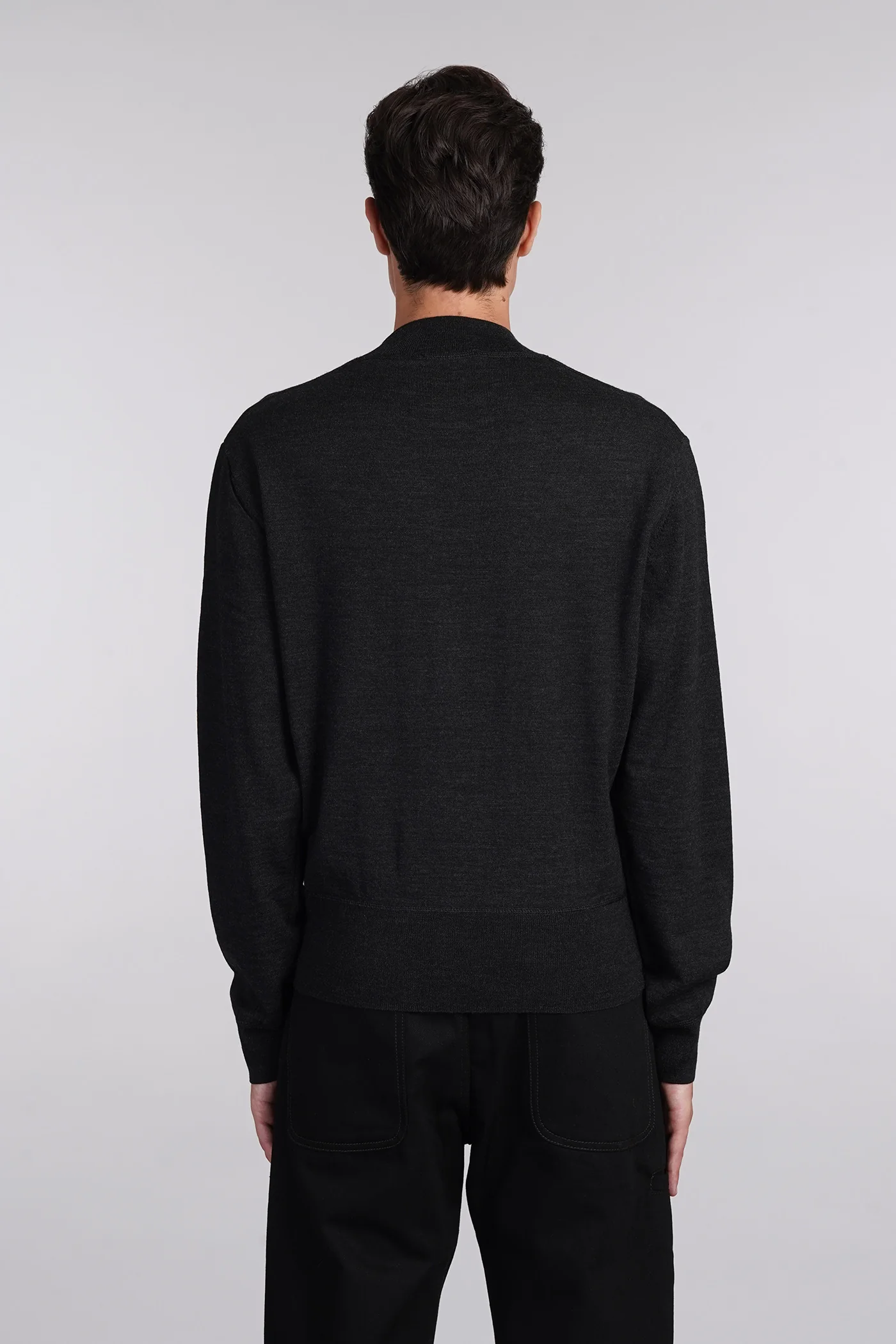 Knitwear in grey wool - Image 3