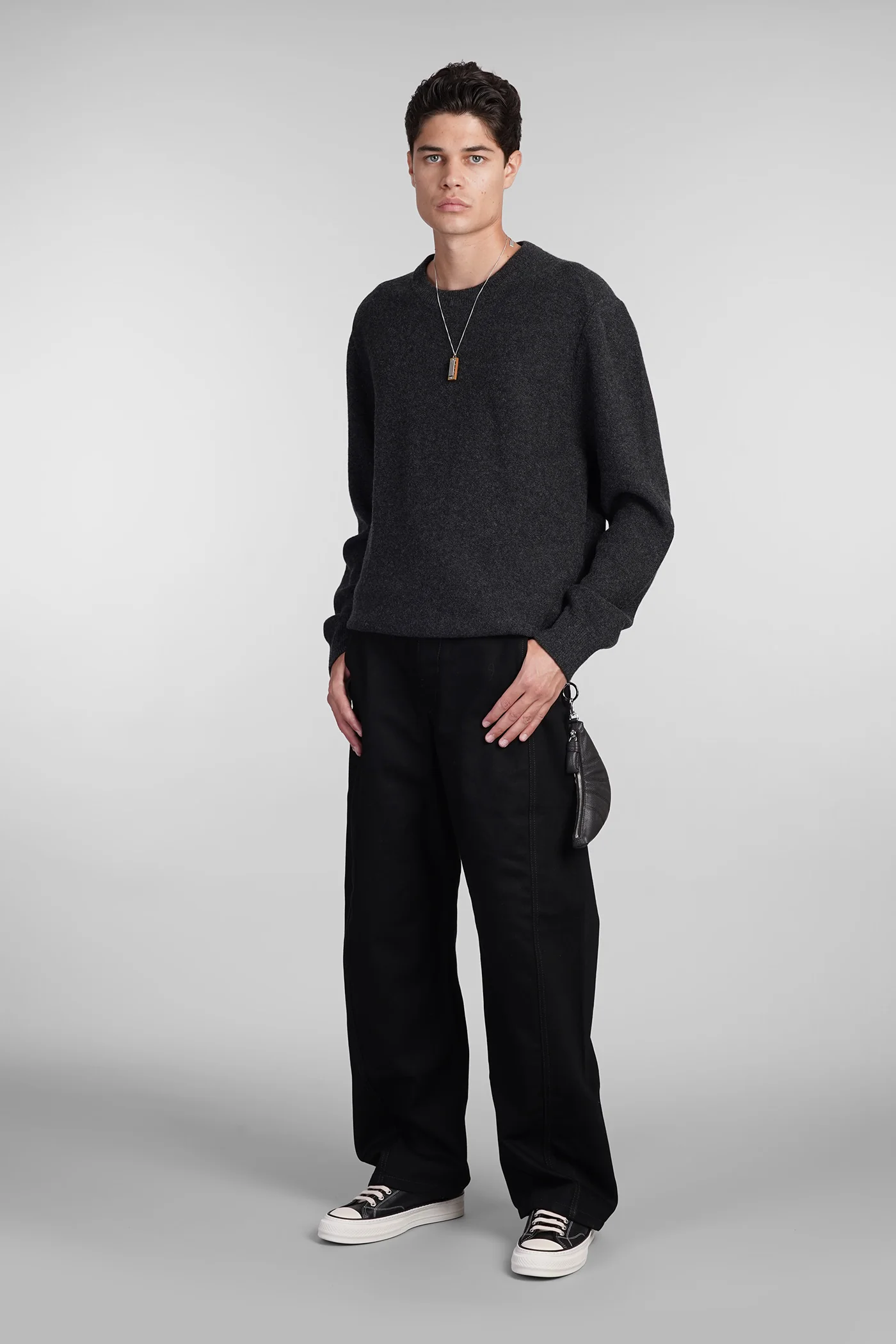 Knitwear in grey wool - Image 2