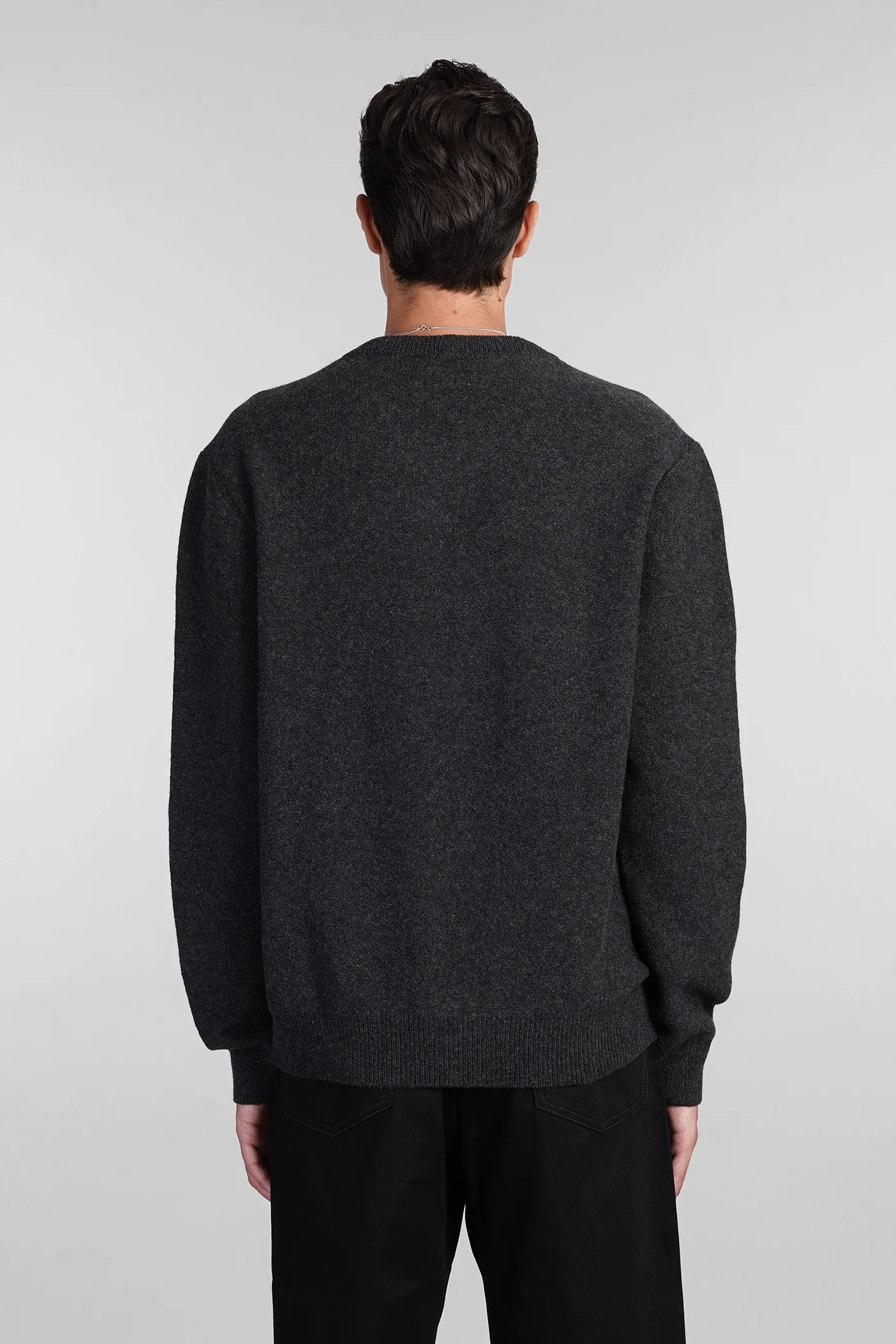 Knitwear in grey wool - Image 3
