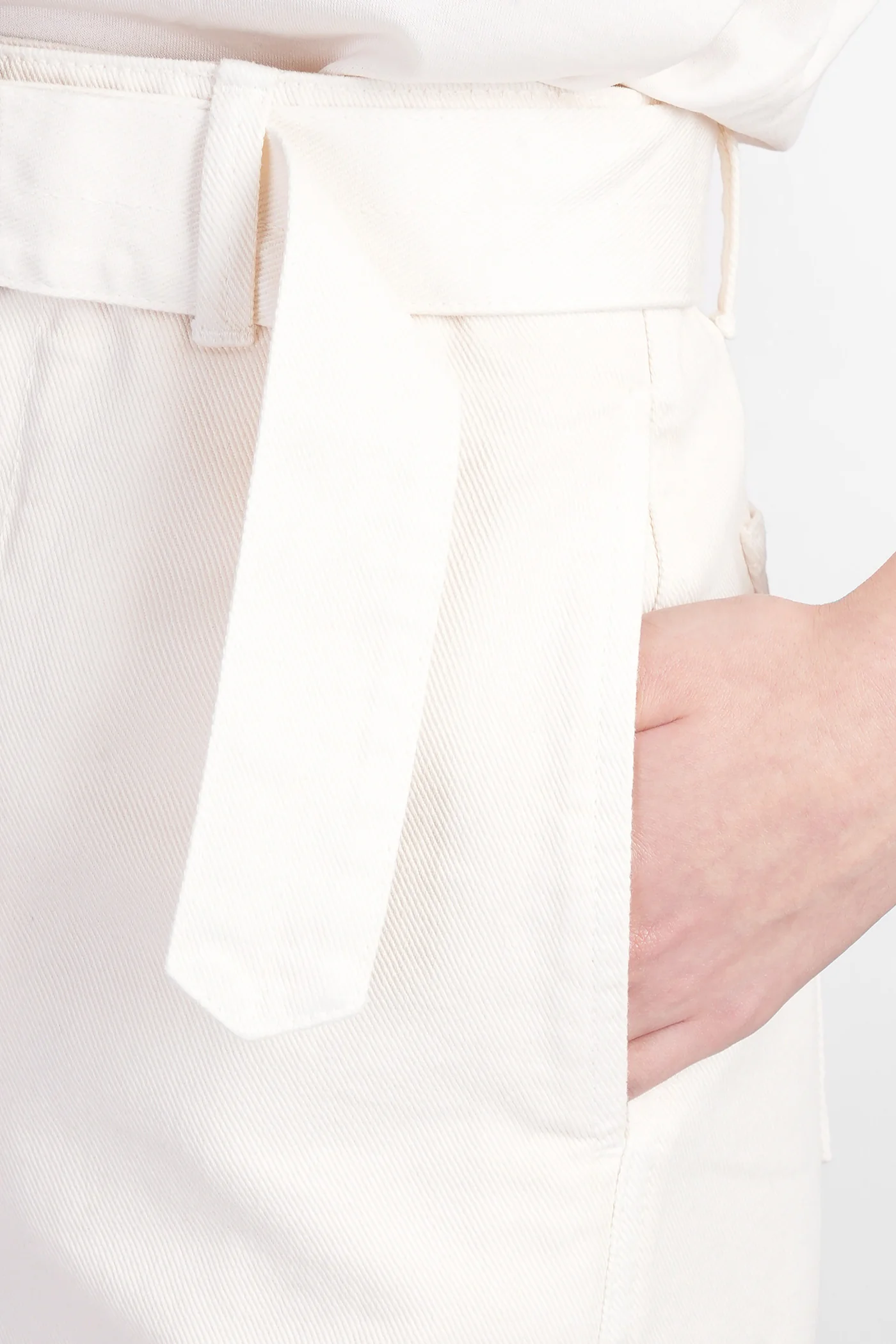 Pants in beige cotton - Image 5
