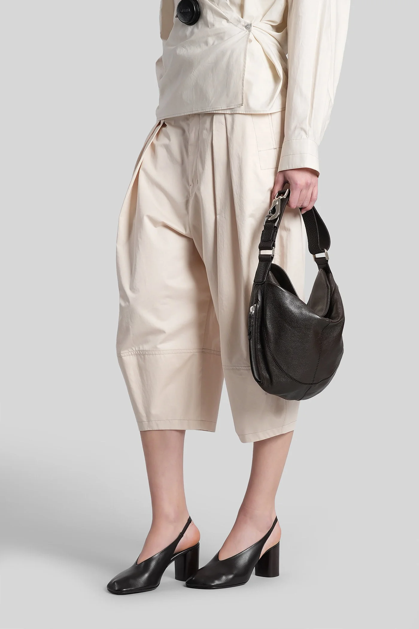 Pants in beige cotton - Image 4