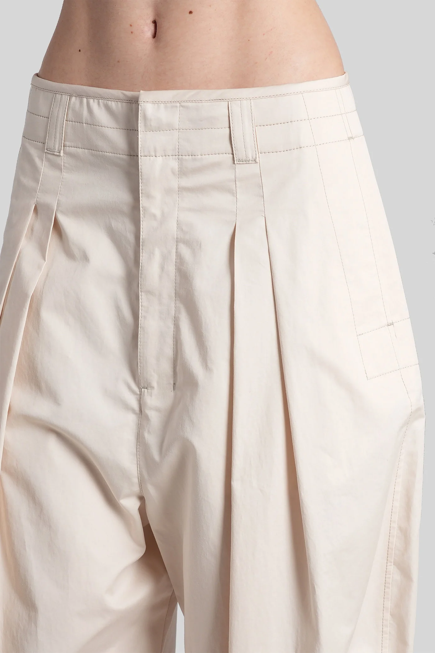 Pants in beige cotton - Image 5
