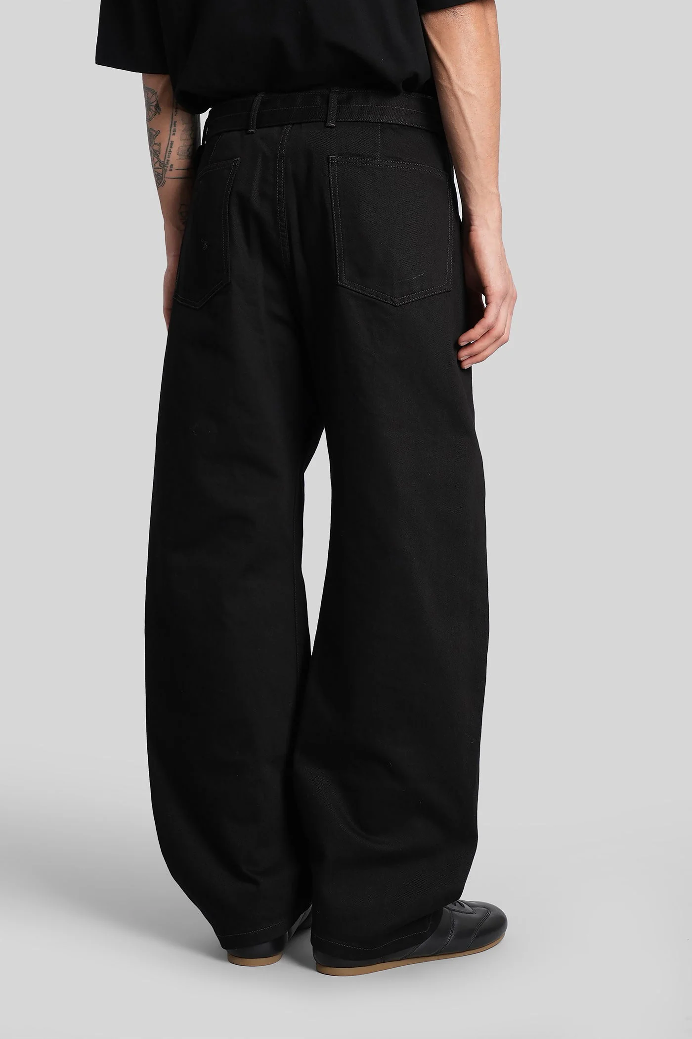 Pants in black cotton - Image 3