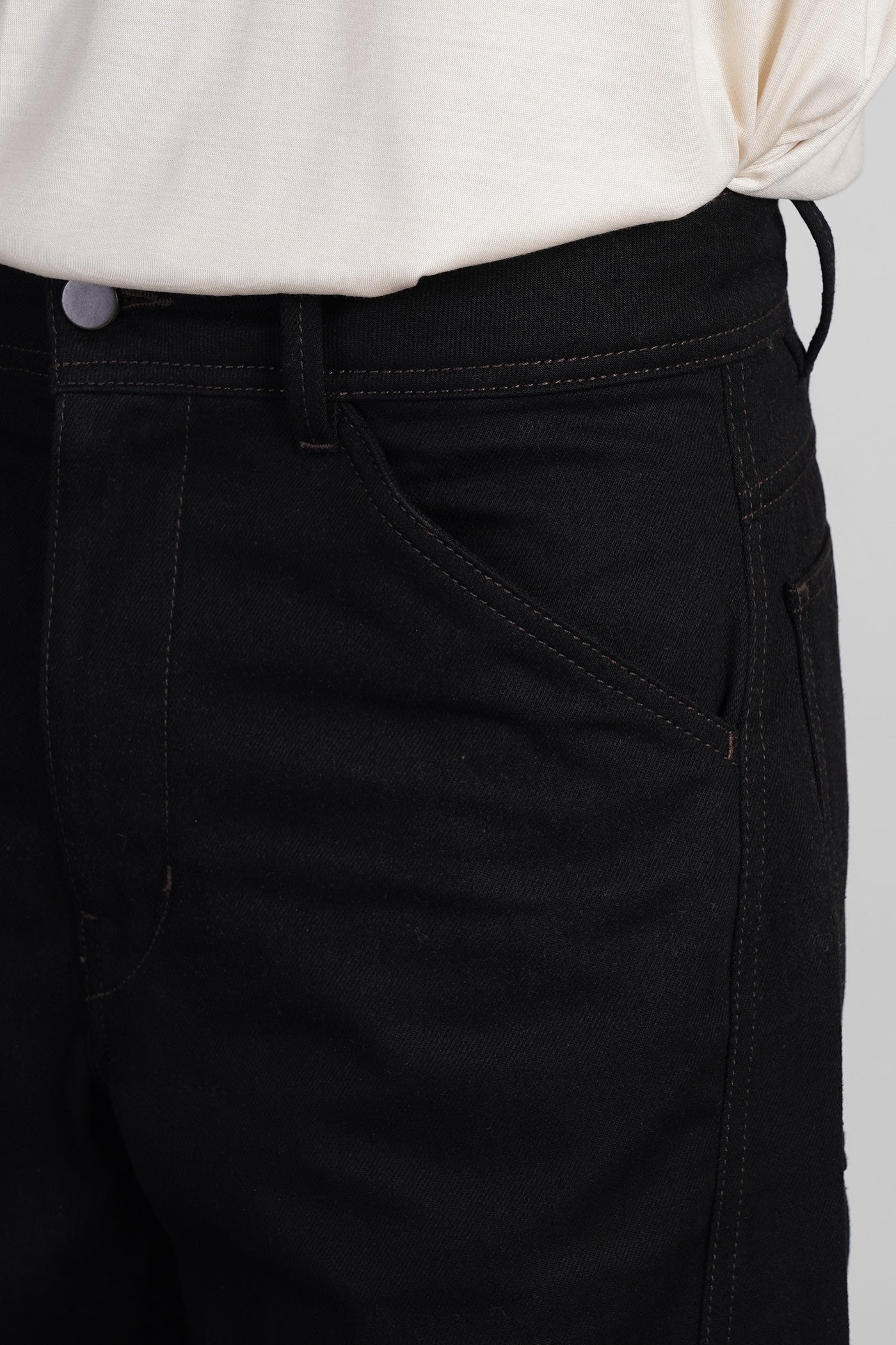 Pants in black cotton - Image 5