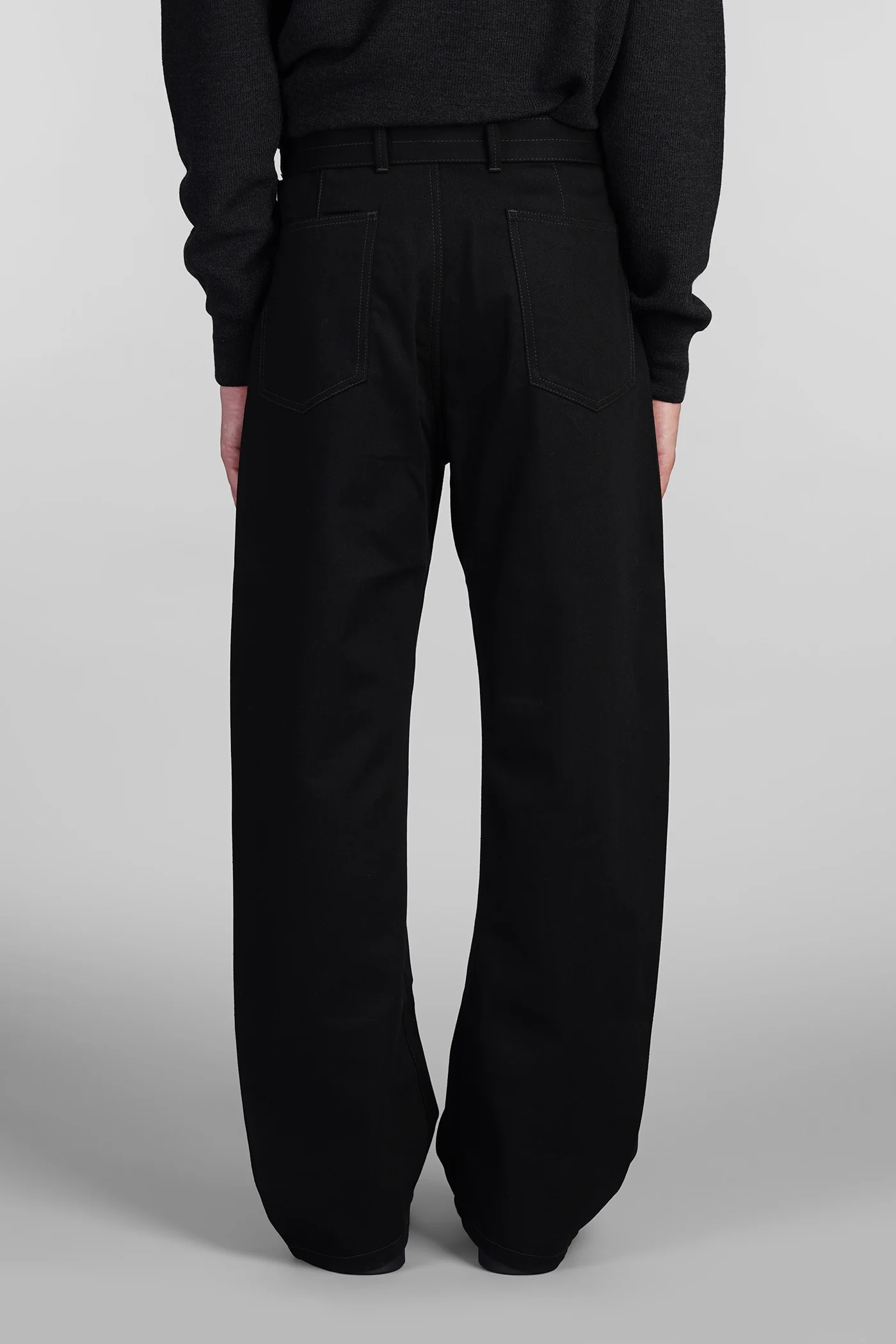 Pants in black cotton - Image 3