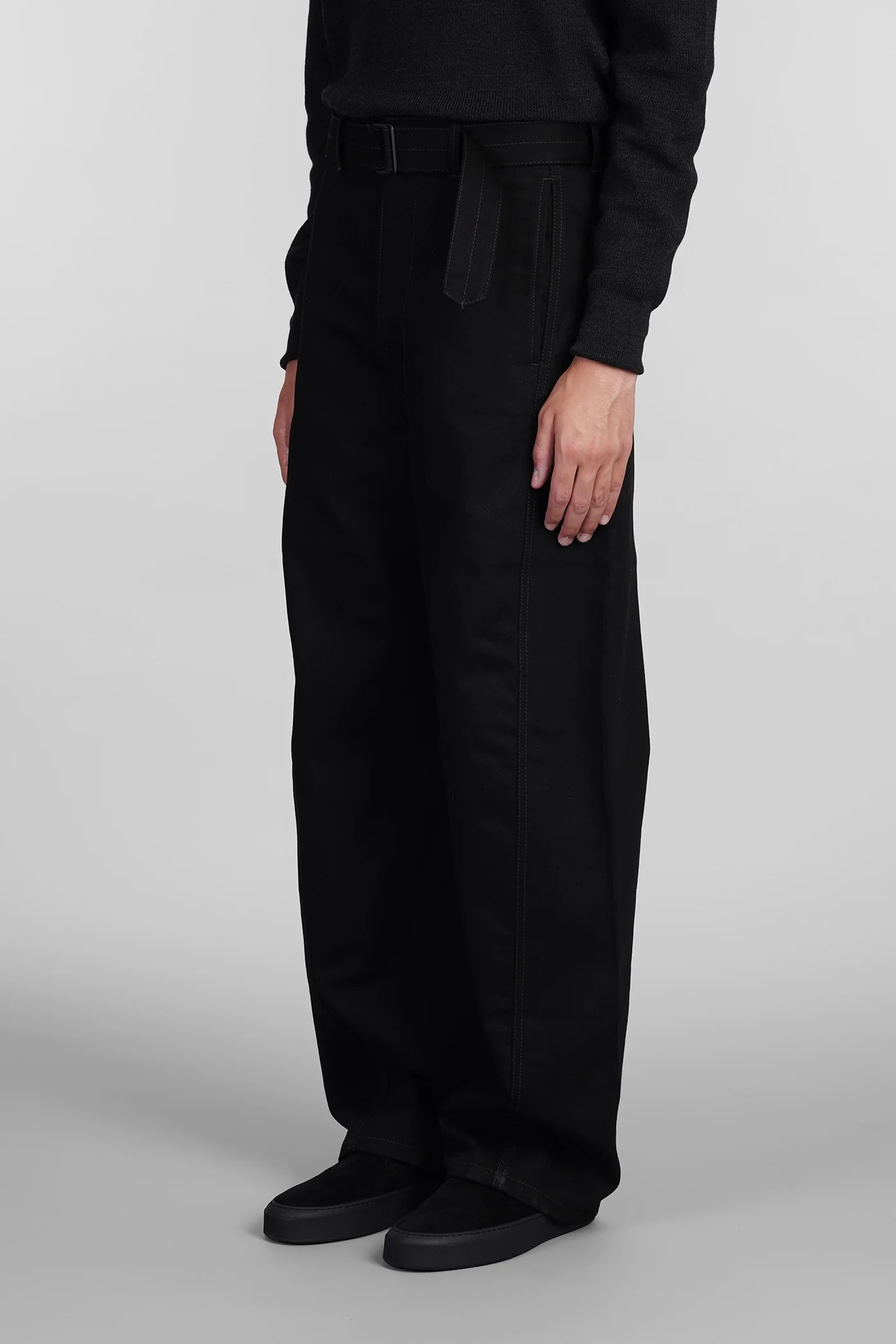 Pants in black cotton - Image 4